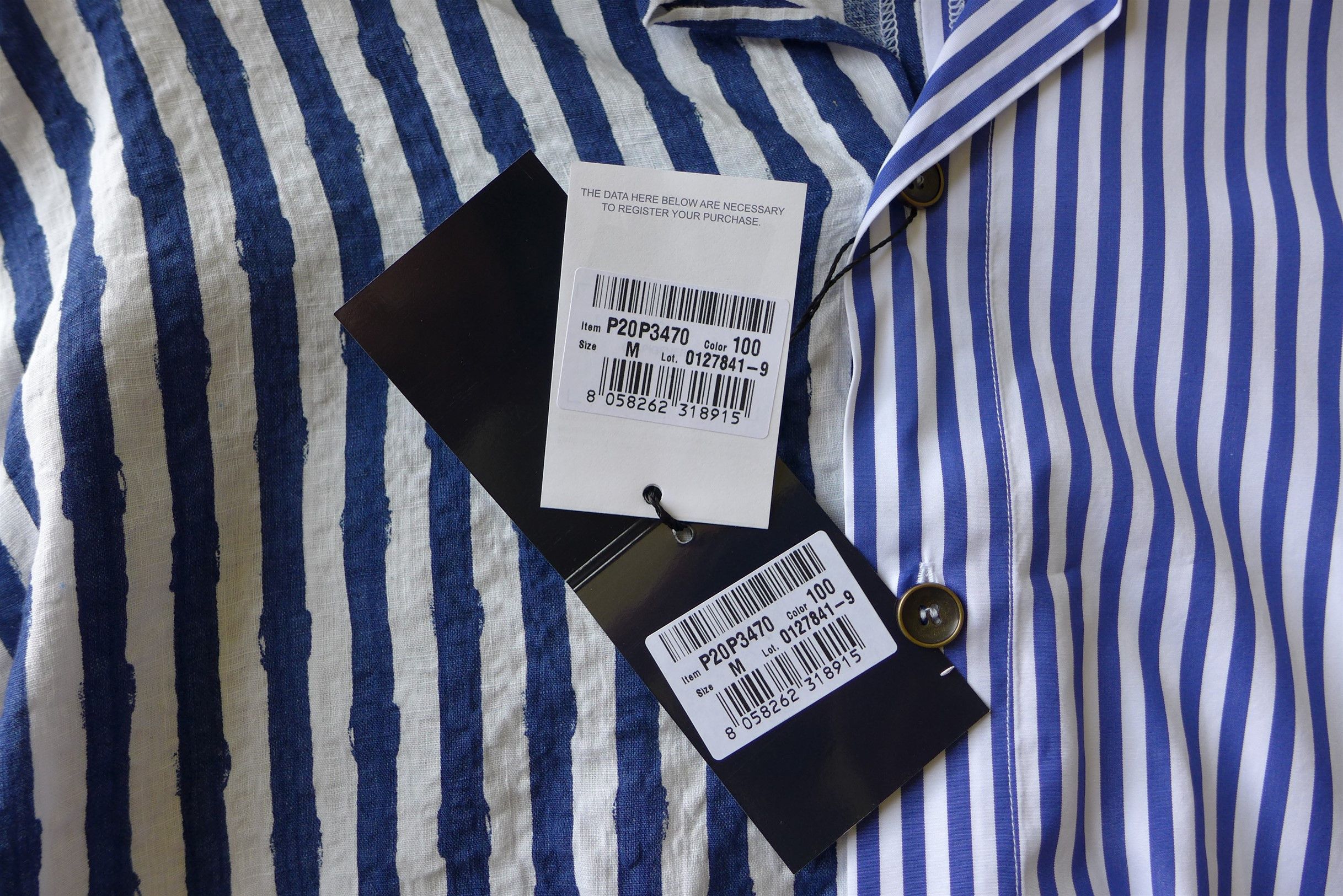 Greg Lauren × Paul & Shark Greg Lauren X Paul & Shark Oversized Contrast Stripe Shirt Size US M / EU 48-50 / 2 - 13 Thumbnail