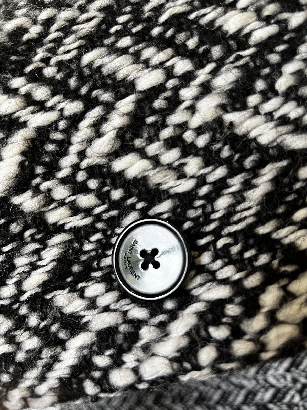 Hedi Slimane × Saint Laurent Paris Saint Laurent Hedi Slimane FW13 Herringbone Coat Size US XS / EU 42 / 0 - 4 Thumbnail