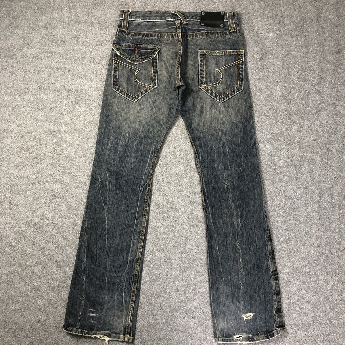 Vintage Japanese Brand Semantic Design Flare Bootcut Jeans Size US 31 - 10 Thumbnail
