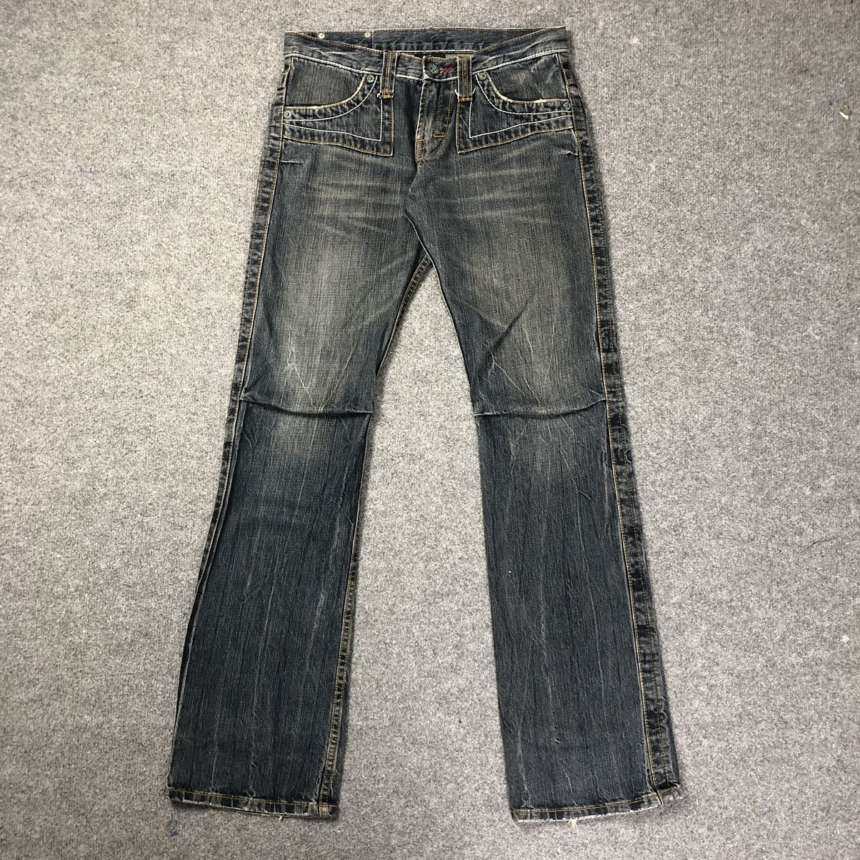 Vintage Japanese Brand Semantic Design Flare Bootcut Jeans Size US 31 - 1 Thumbnail