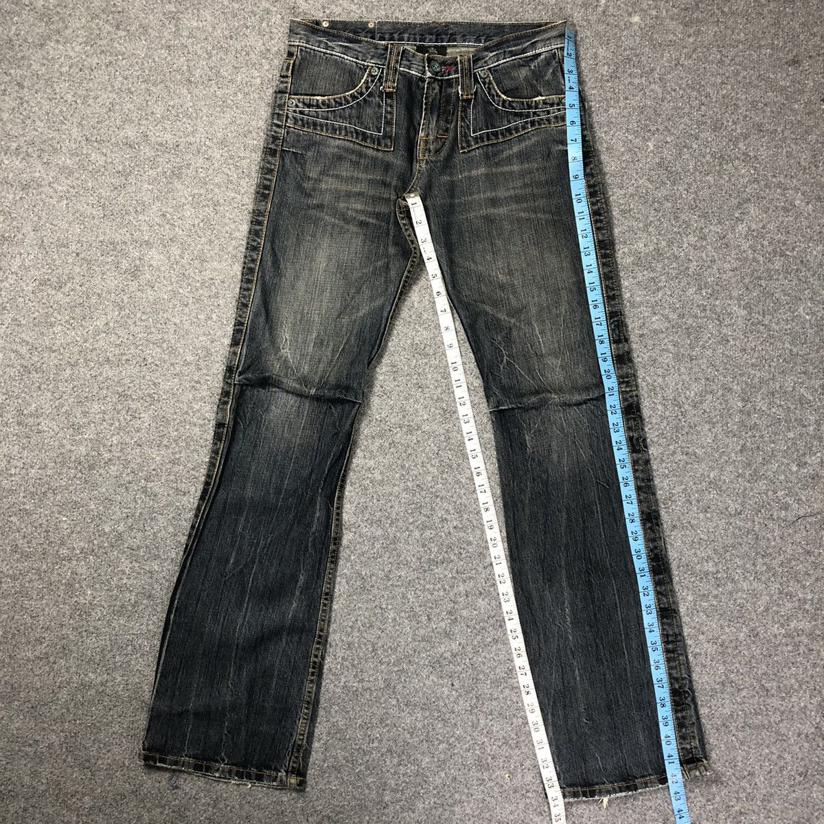 Vintage Japanese Brand Semantic Design Flare Bootcut Jeans Size US 31 - 6 Thumbnail