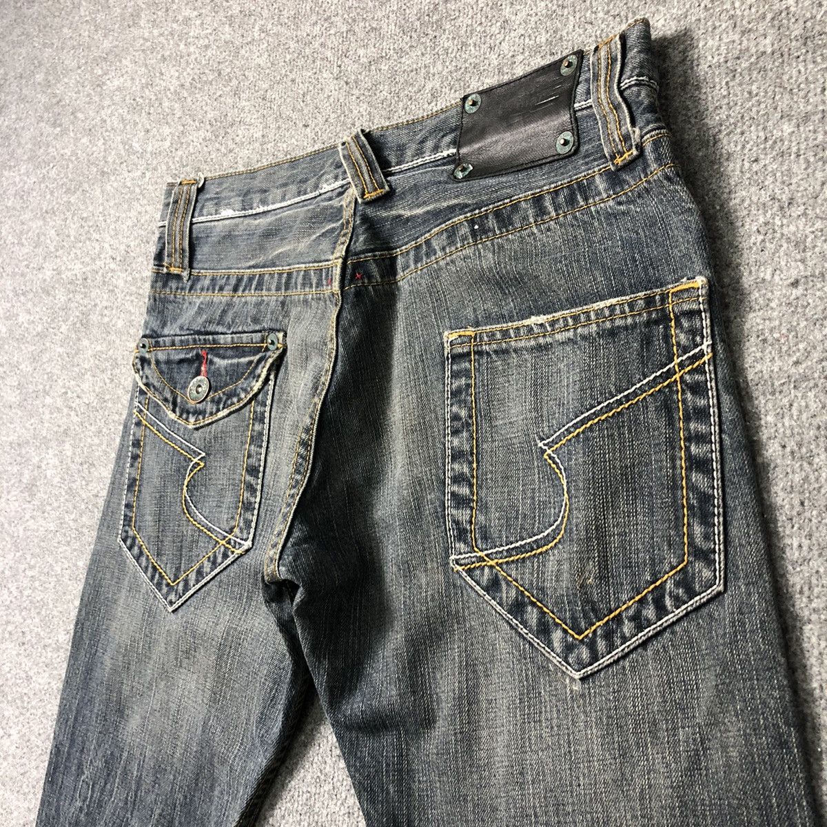 Vintage Japanese Brand Semantic Design Flare Bootcut Jeans Size US 31 - 13 Thumbnail