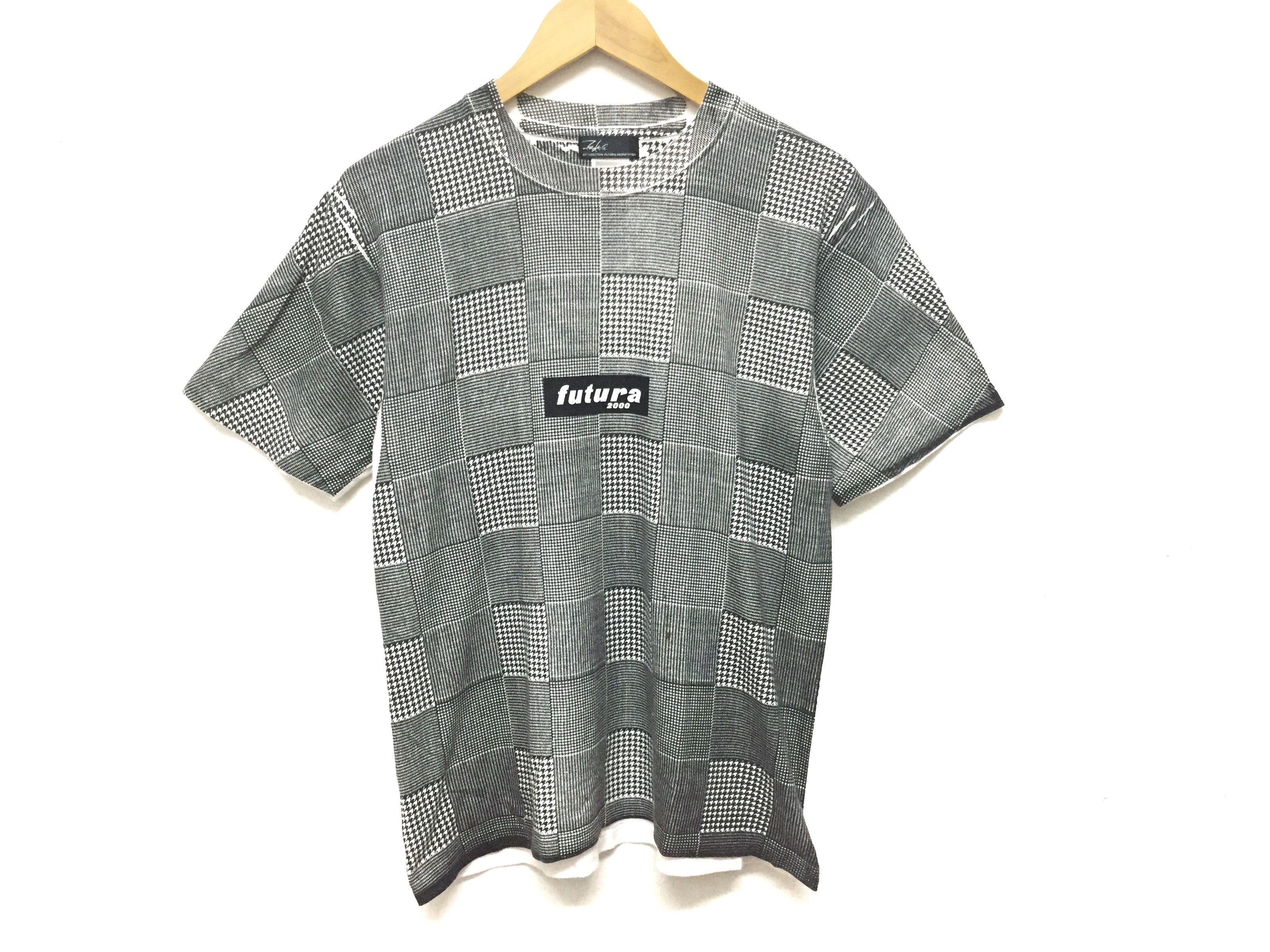 Futura Vintage FUTURA 2000 Checkered Box Logo tee Size US M / EU 48-50 / 2 - 2 Thumbnail