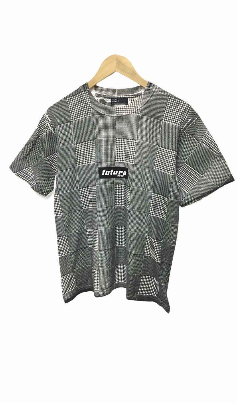 Futura Vintage FUTURA 2000 Checkered Box Logo tee | Grailed