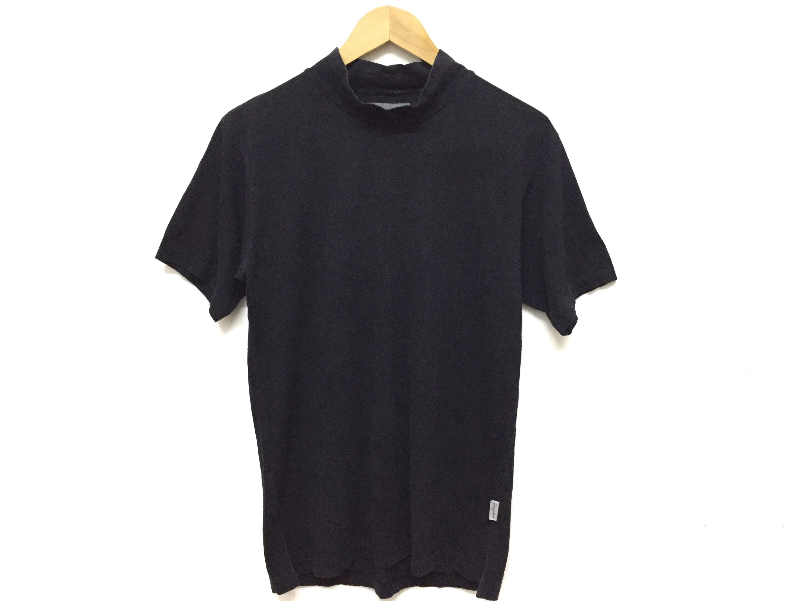 Yohji Yamamoto 90's Pour Homme turtle neck short sleeve tee Size US M / EU 48-50 / 2 - 2 Thumbnail