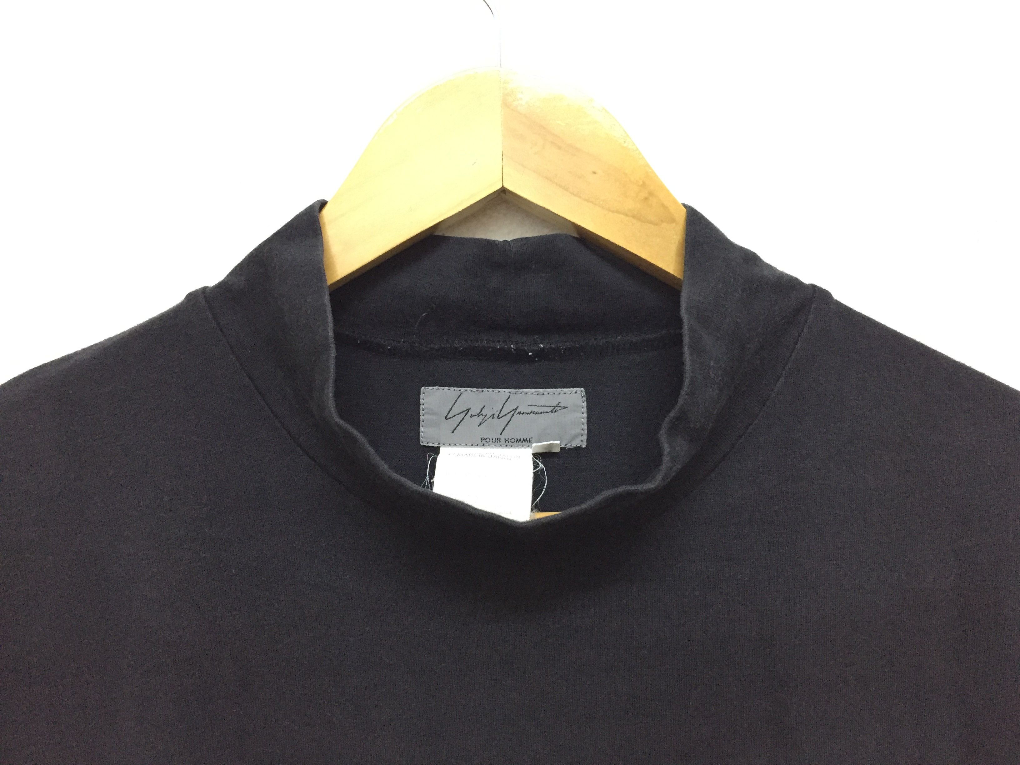 Yohji Yamamoto 90's Pour Homme turtle neck short sleeve tee Size US M / EU 48-50 / 2 - 4 Thumbnail