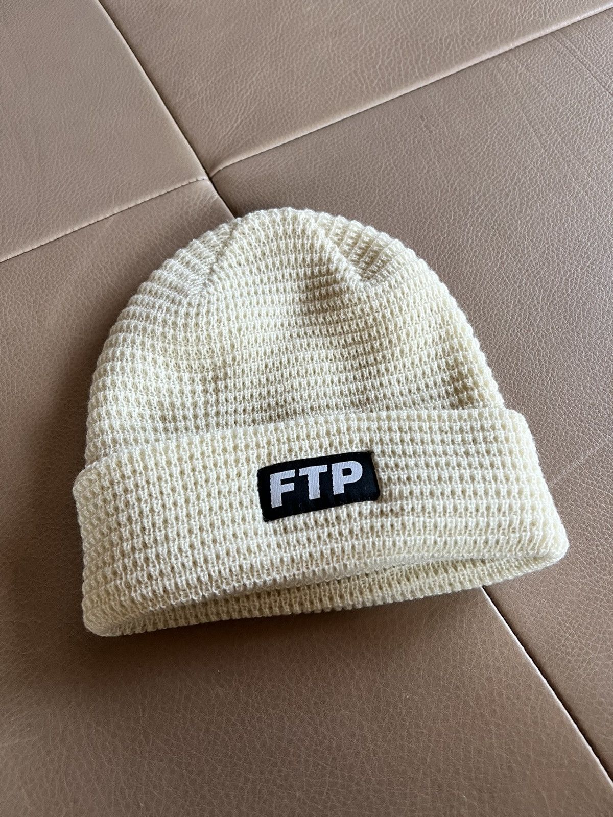 FTP store Waffle Knit Logo Beanie