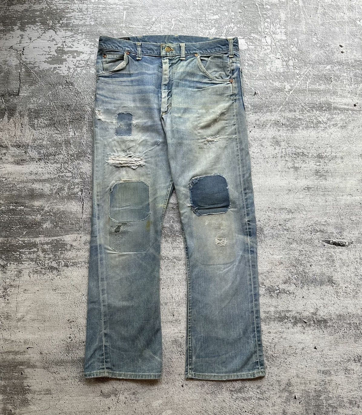 Vintage Lee Riders Repair Patchwork Denim