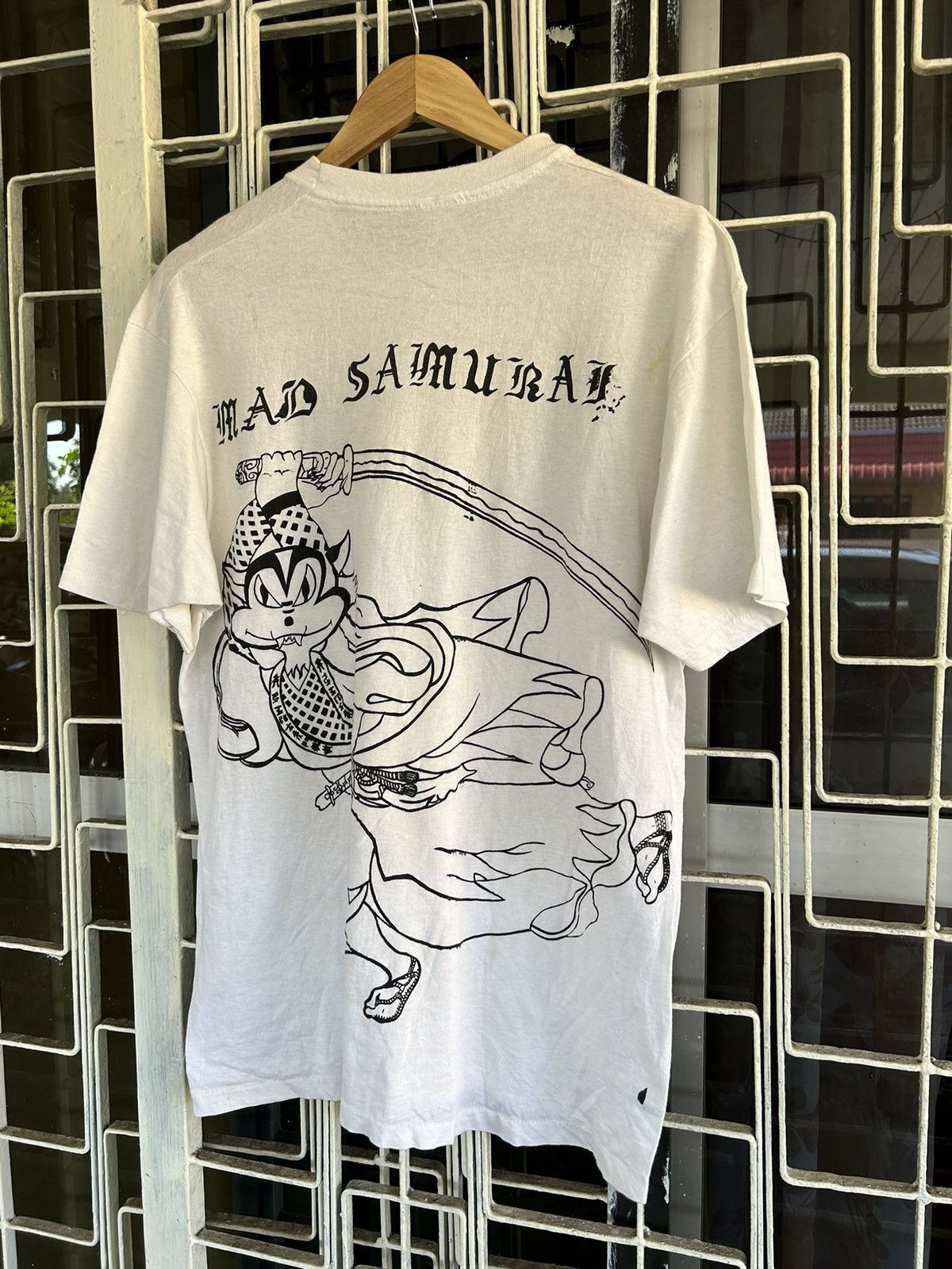 Anime RARE🔥 VINTAGE MAD SAMURAI SHIRT Size US L / EU 52-54 / 3 - 2 Thumbnail