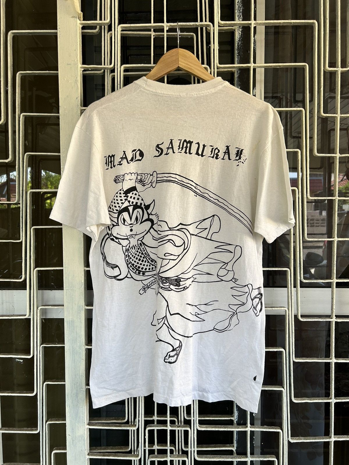 Anime RARE🔥 VINTAGE MAD SAMURAI SHIRT Size US L / EU 52-54 / 3 - 1 Thumbnail