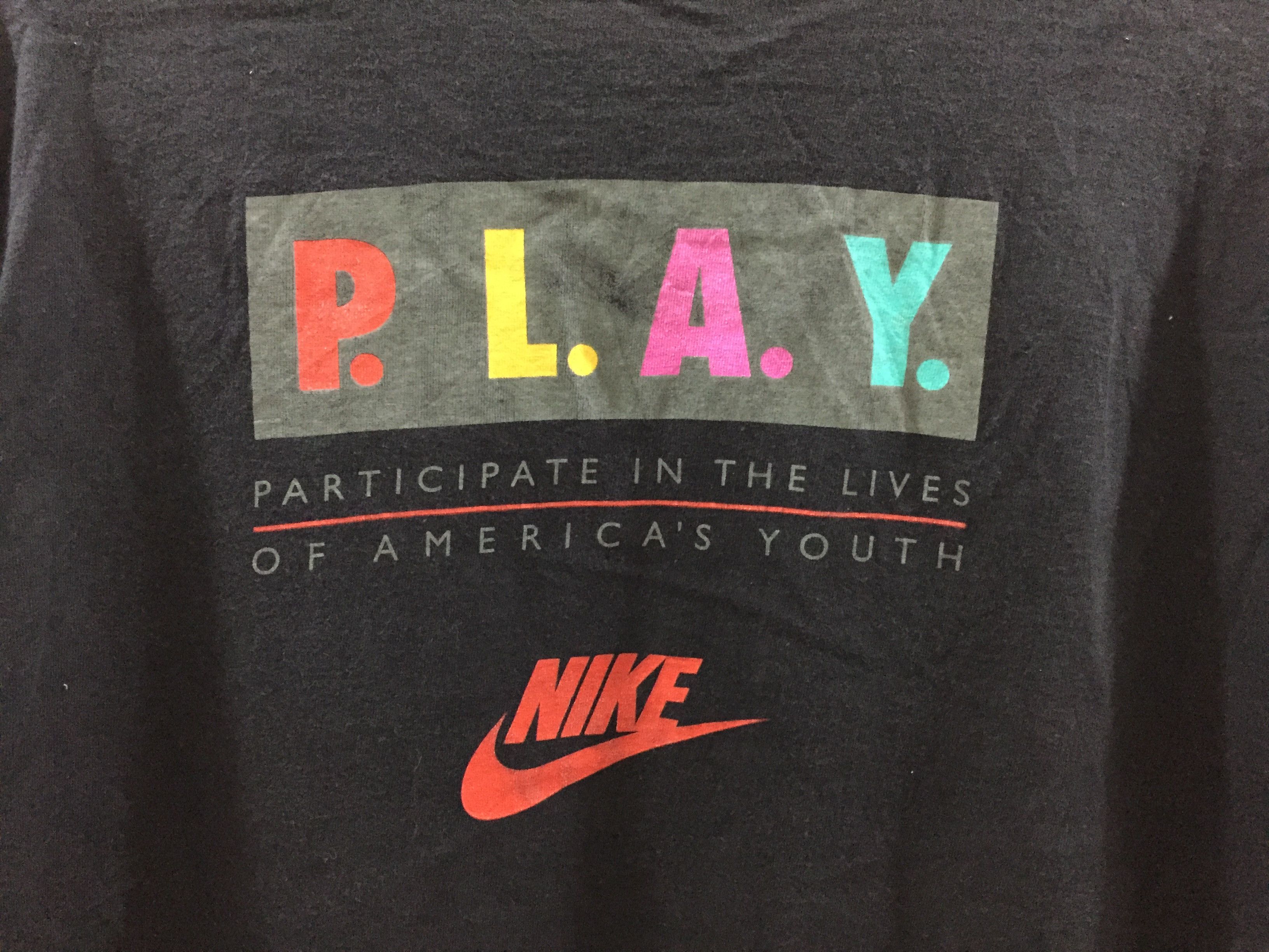 Nike 🔥90’s Nike PLAY Andre Agassi rainbow grey tag Made in USA Size US M / EU 48-50 / 2 - 3 Thumbnail