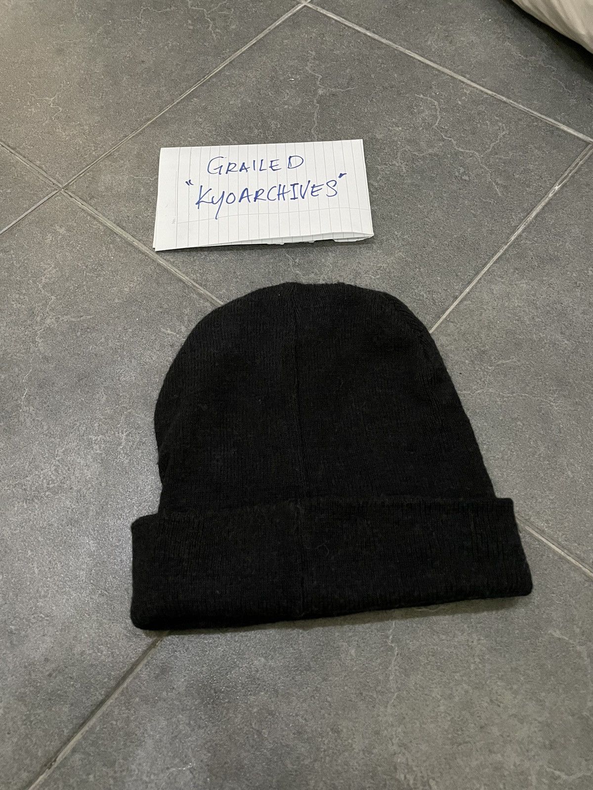 Japanese Brand SIRMIONE SKULL BLACK BEANIE Size ONE SIZE - 2 Thumbnail