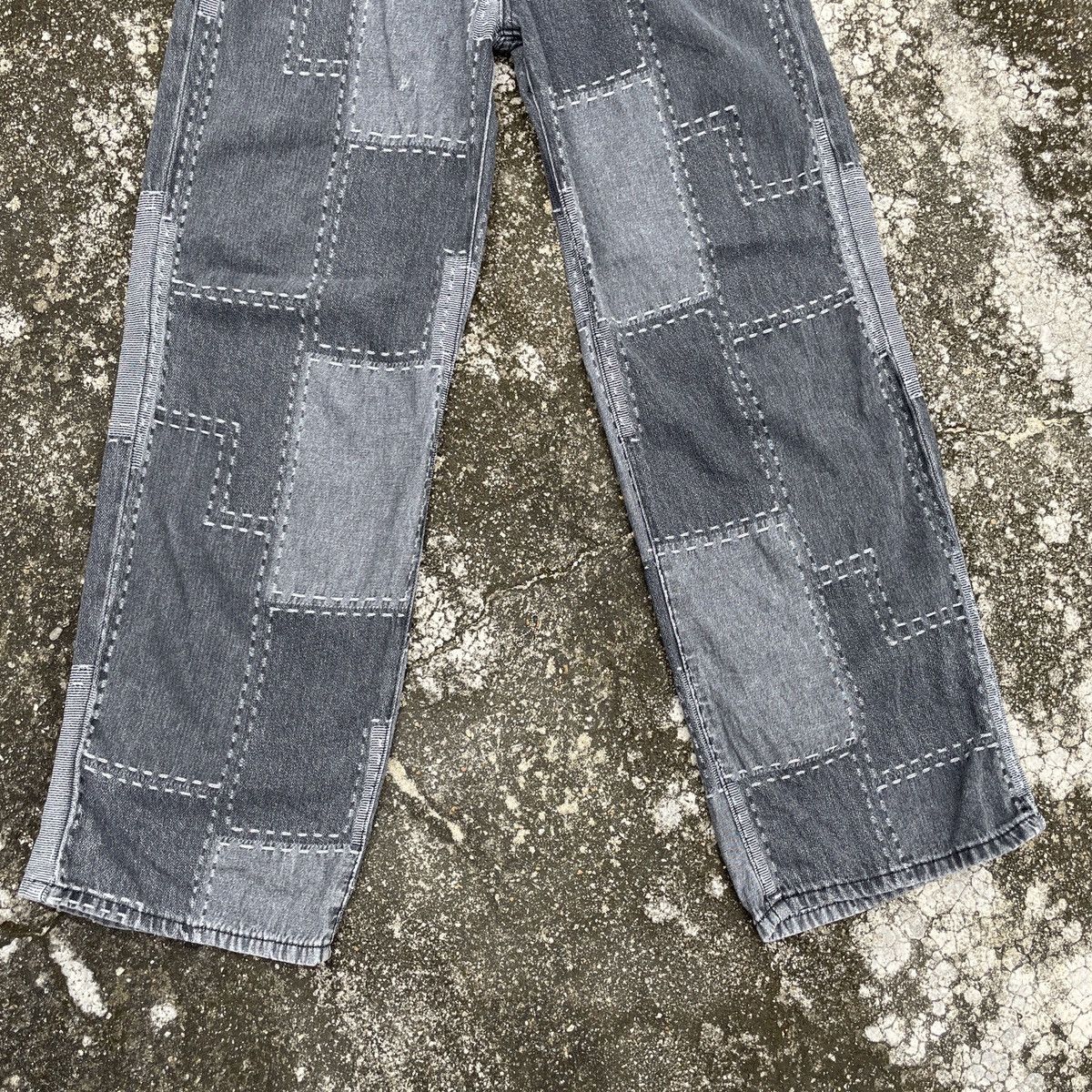 Vintage Unbranded Patchwork Style Denim Jeans