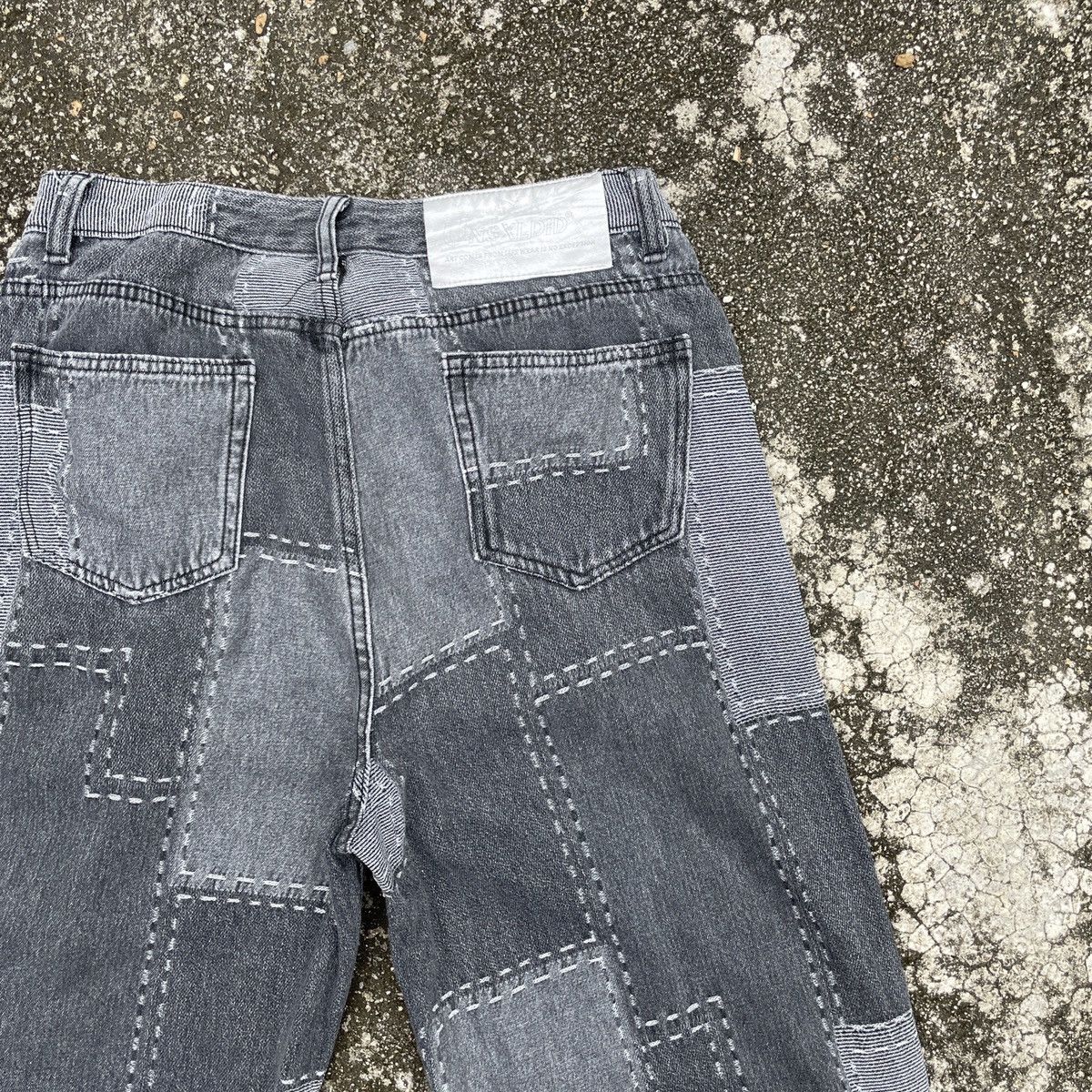 Vintage Unbranded Patchwork Style Denim Jeans