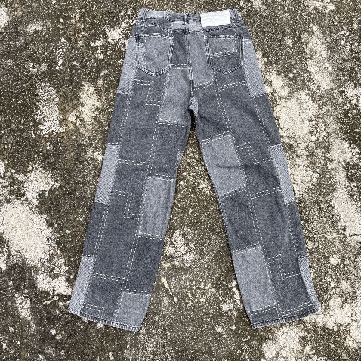 Vintage Unbranded Patchwork Style Denim Jeans