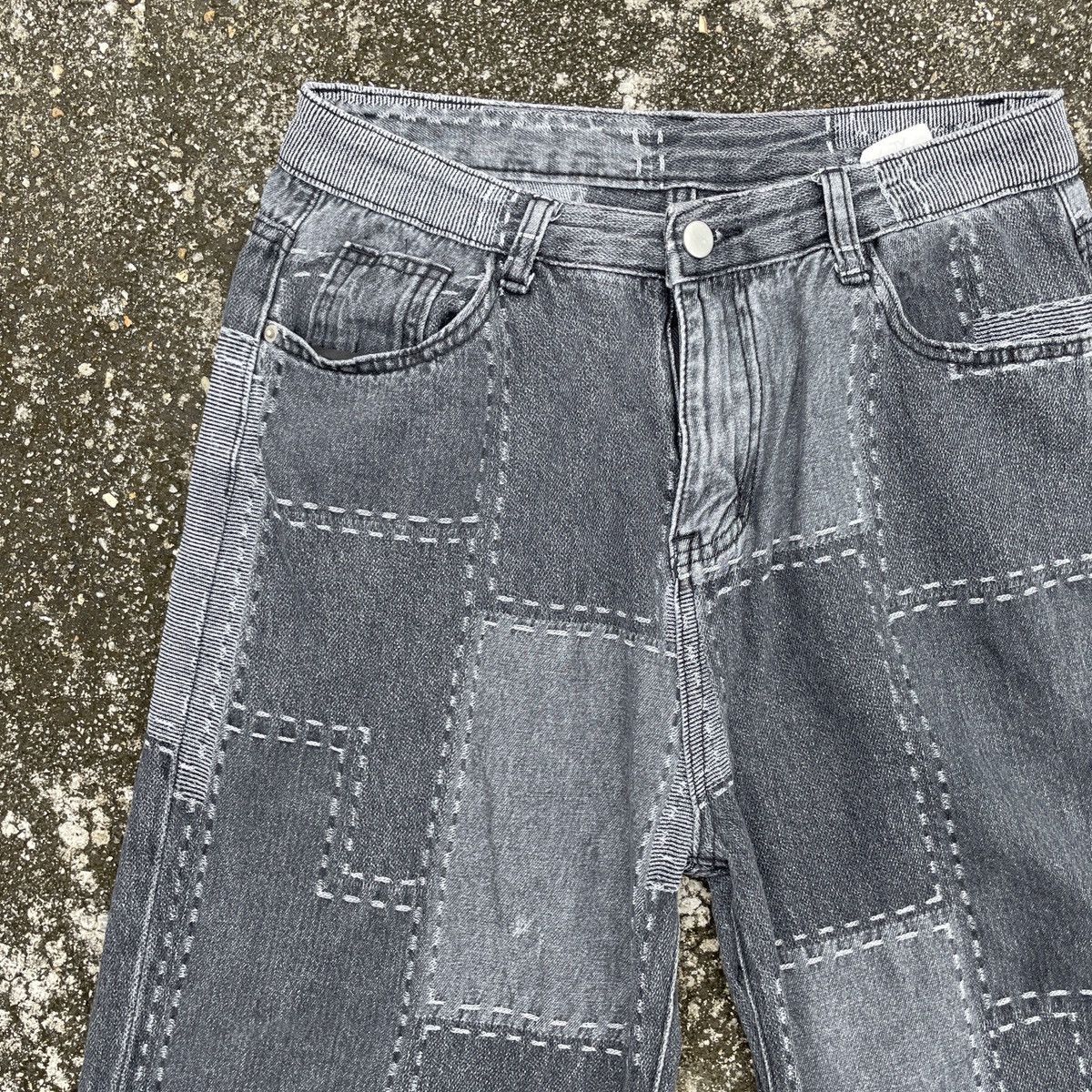 Vintage Unbranded Patchwork Style Denim Jeans