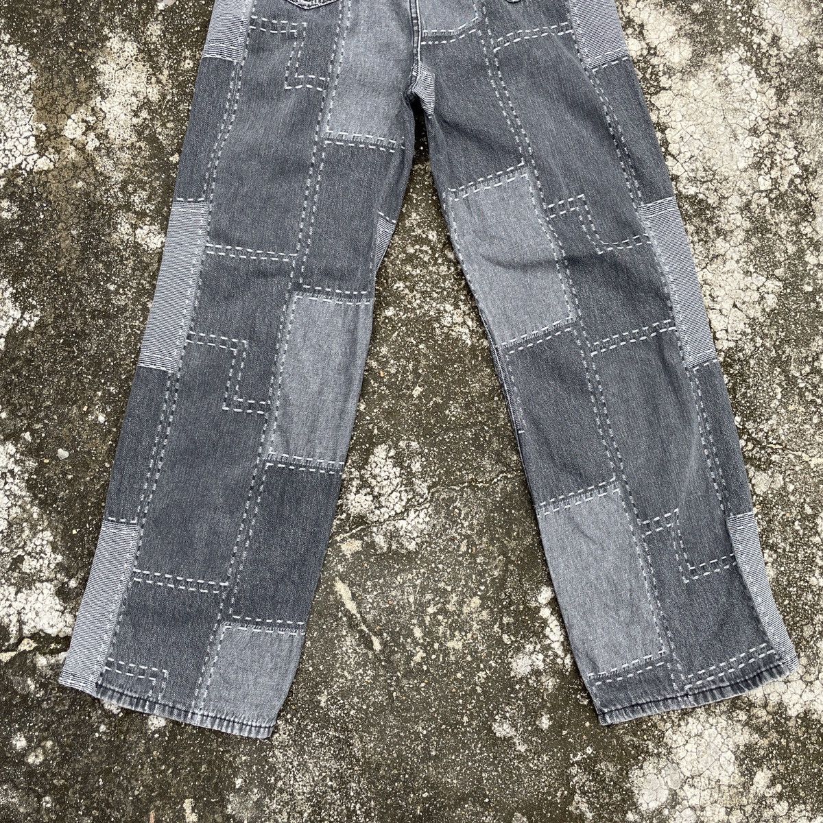 Vintage Unbranded Patchwork Style Denim Jeans