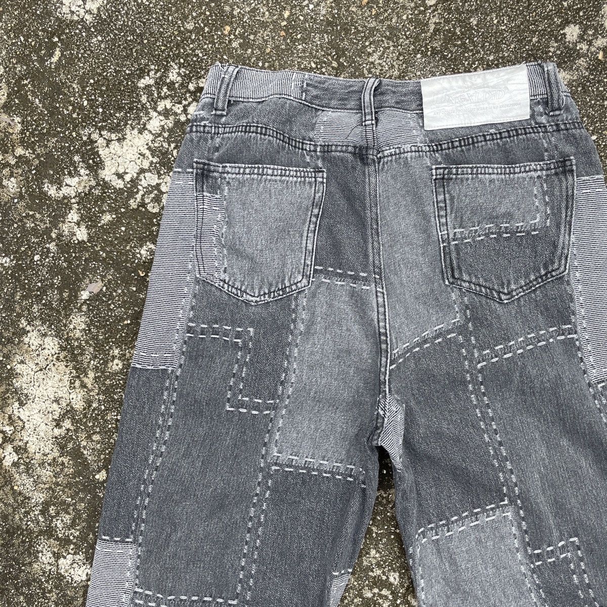 Vintage Unbranded Patchwork Style Denim Jeans