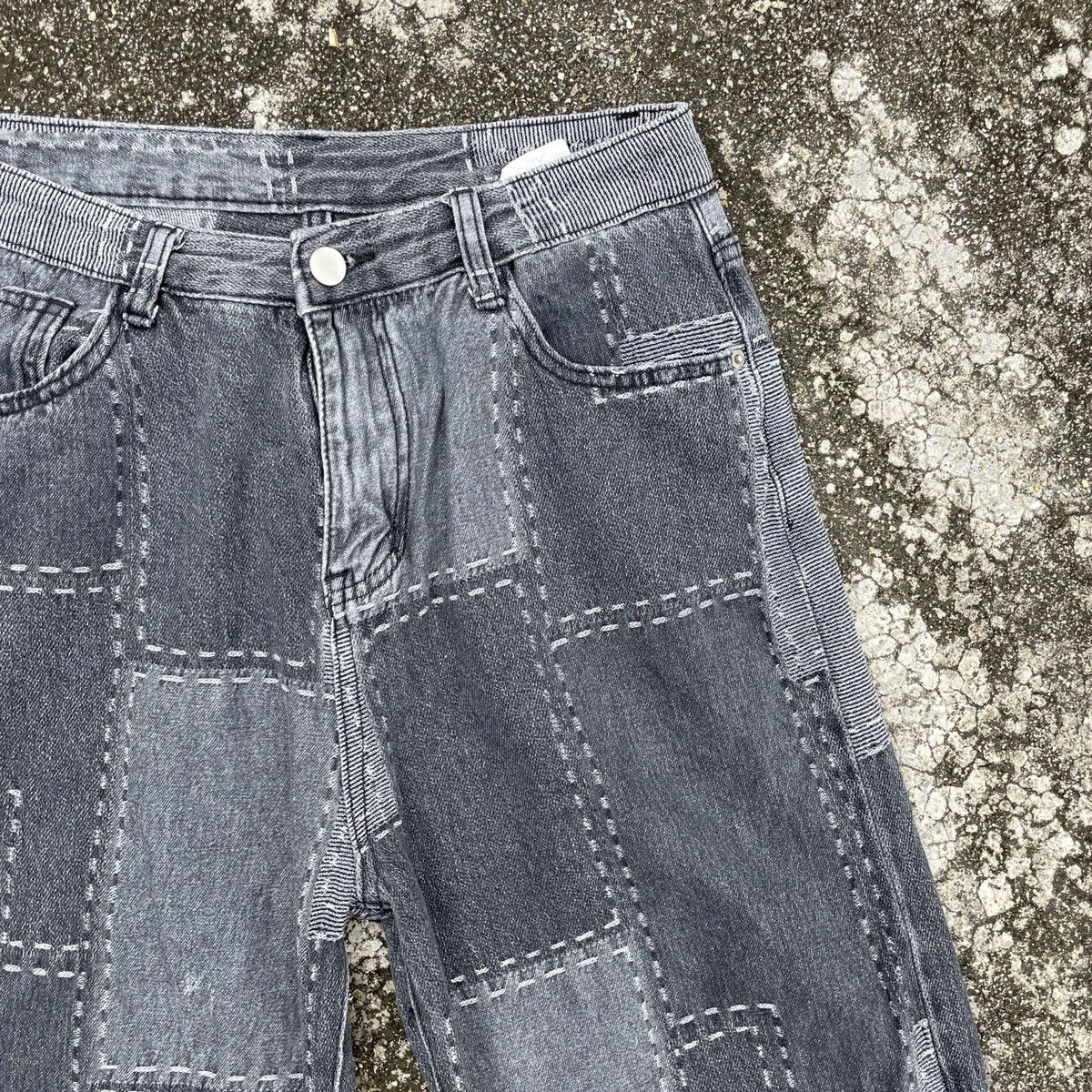 Vintage Unbranded Patchwork Style Denim Jeans