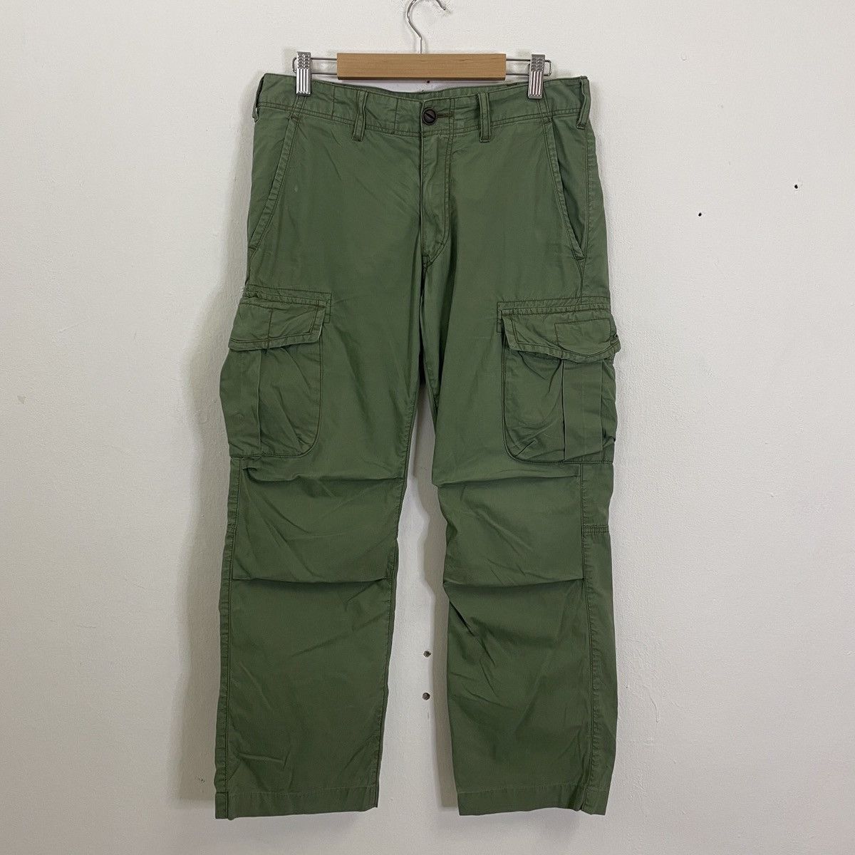 image of VTG United Arrows Utility Multipocket Tactical Cargo Pants in Green, Men's (Size 32)