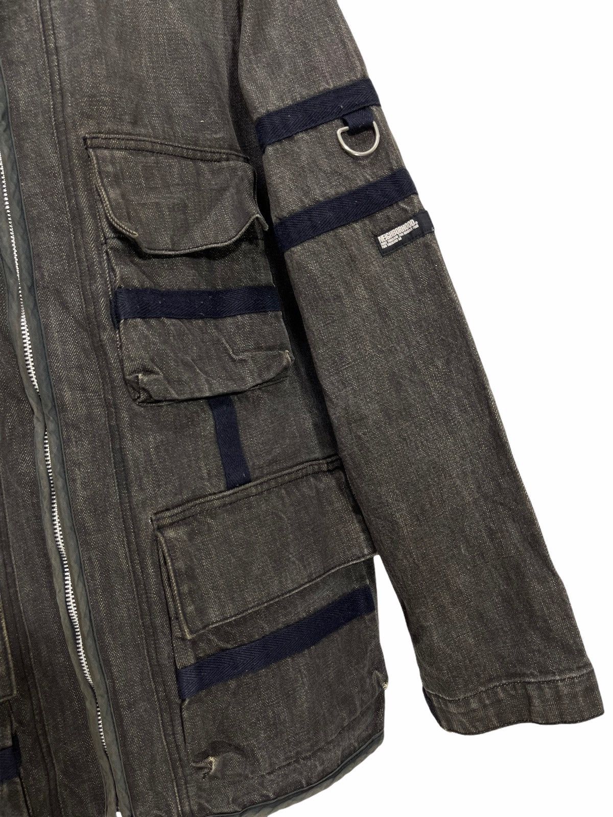 Neighborhood Y2K 2002 Neighborhood Denim Cargo Utility Jacket 2🟩4 Size US L / EU 52-54 / 3 - 3 Thumbnail