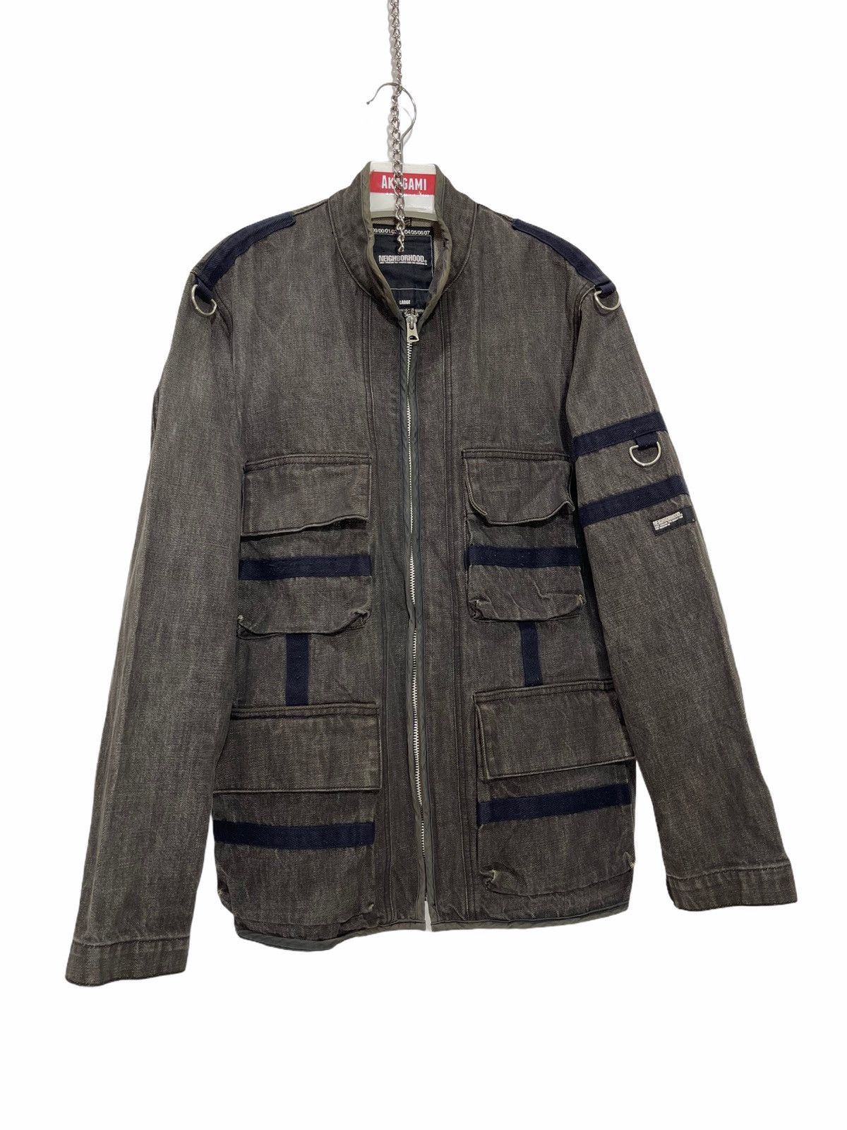 Neighborhood Y2K 2002 Neighborhood Denim Cargo Utility Jacket 2🟩4 Size US L / EU 52-54 / 3 - 2 Thumbnail