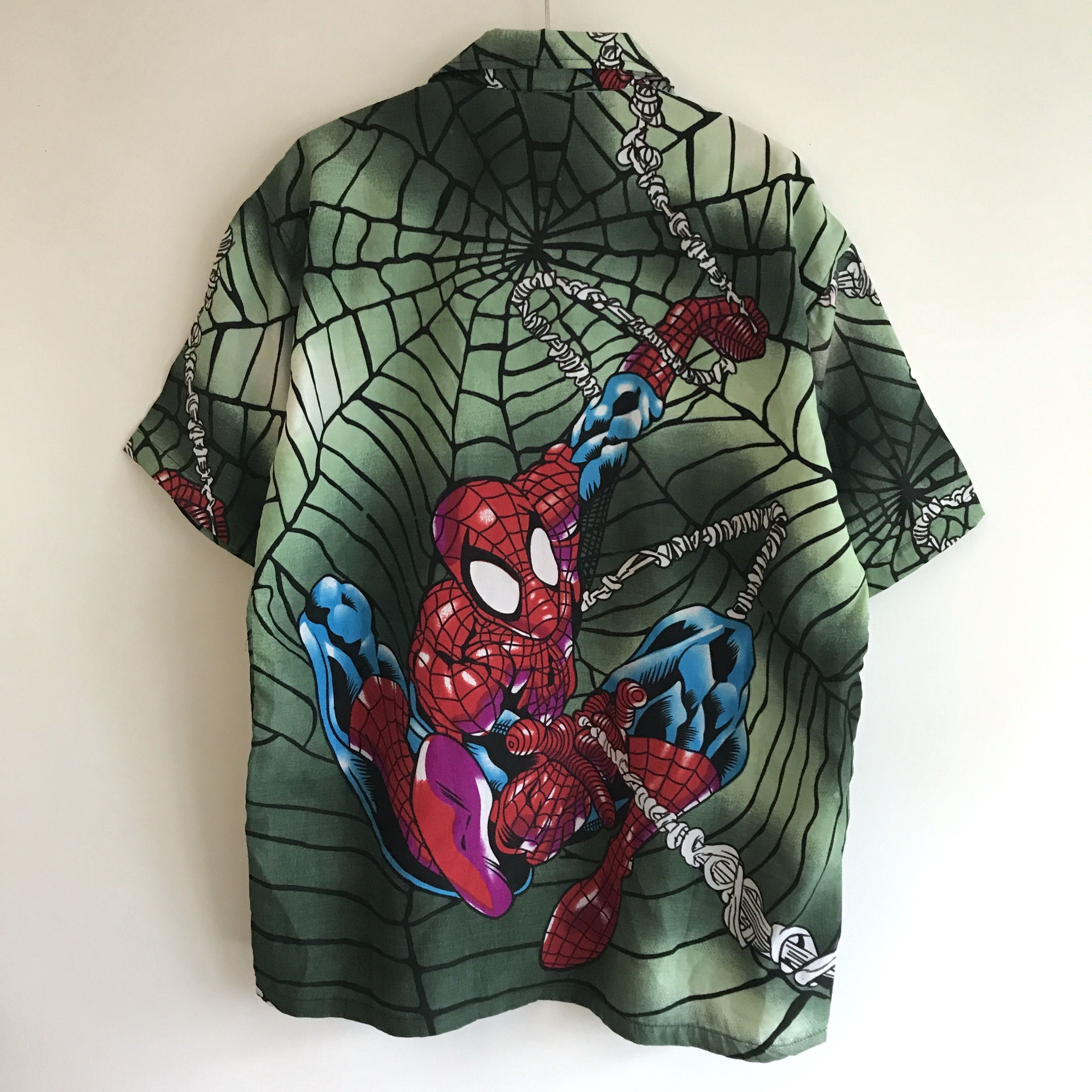 Marvel Comics Vintage rare Spiderman Shirt Size US XL / EU 56 / 4 - 2 Thumbnail