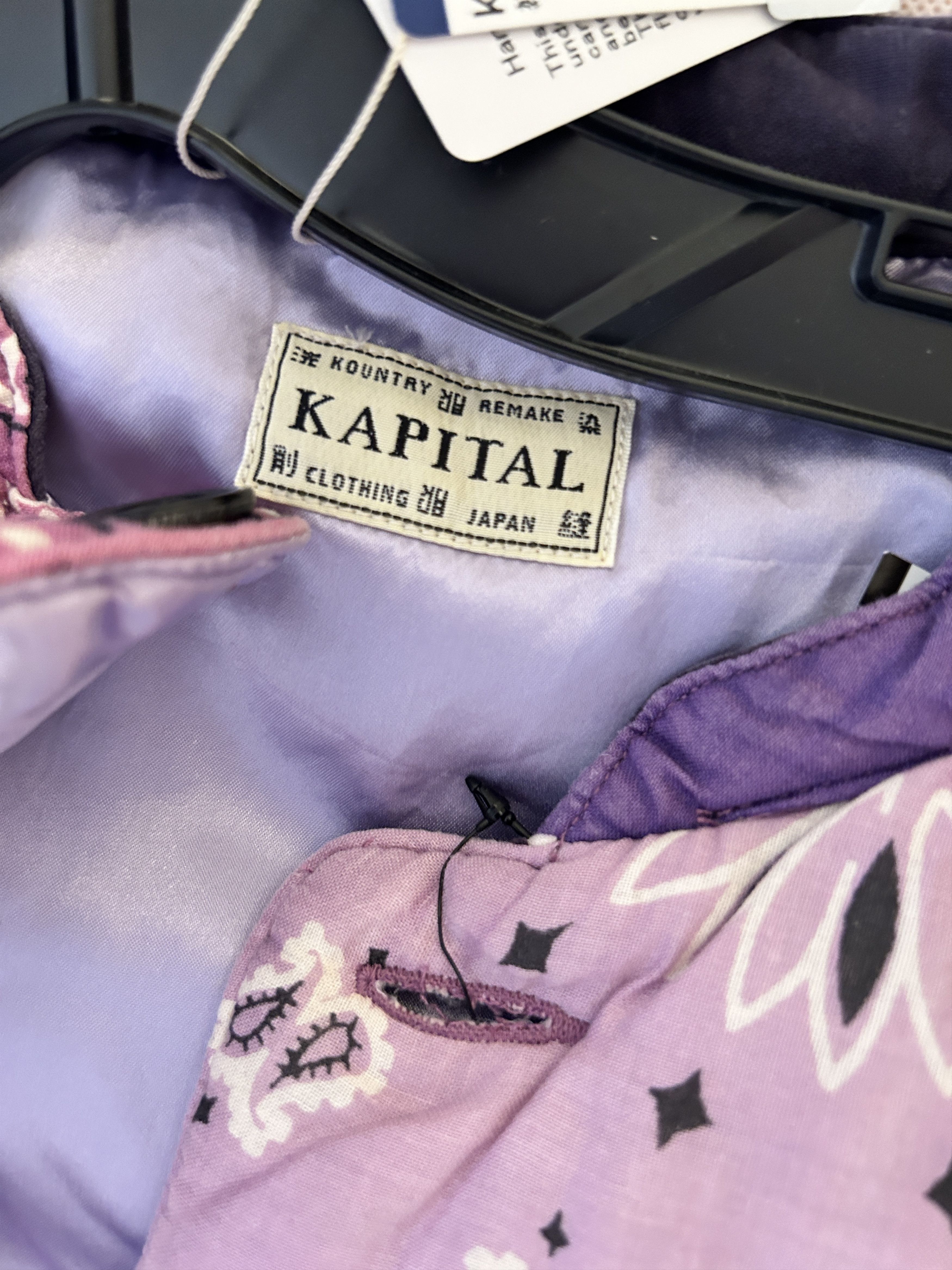 Kapital bandana quilted padded jacket purple patchwork blouson Size US L / EU 52-54 / 3 - 7 Thumbnail