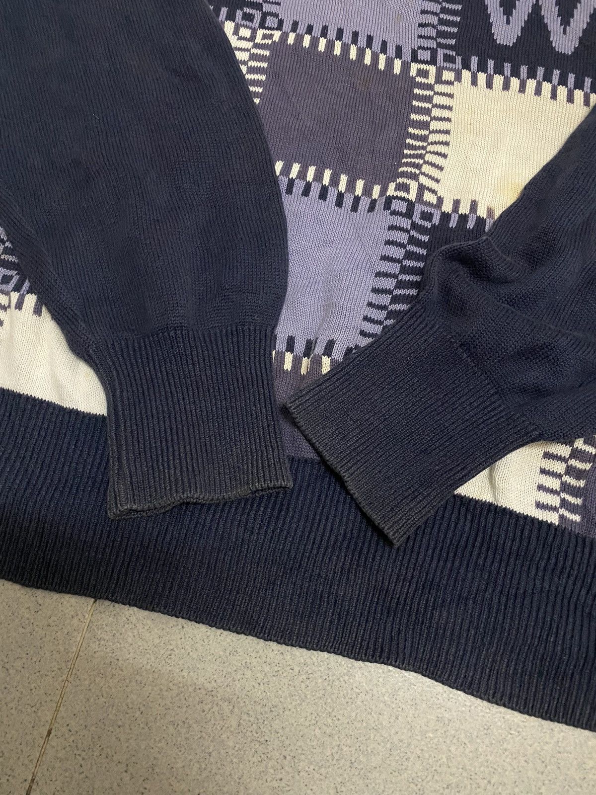 Japanese Brand × Vintage Vintage Black&White Sportwear Knitwear Size US L / EU 52-54 / 3 - 10 Thumbnail