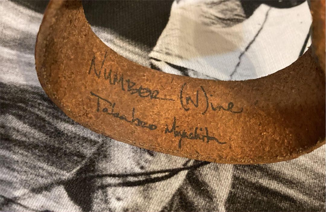 Number (N)ine Heart Tears Cowhide Leather Bracelet Size ONE SIZE - 4 Thumbnail