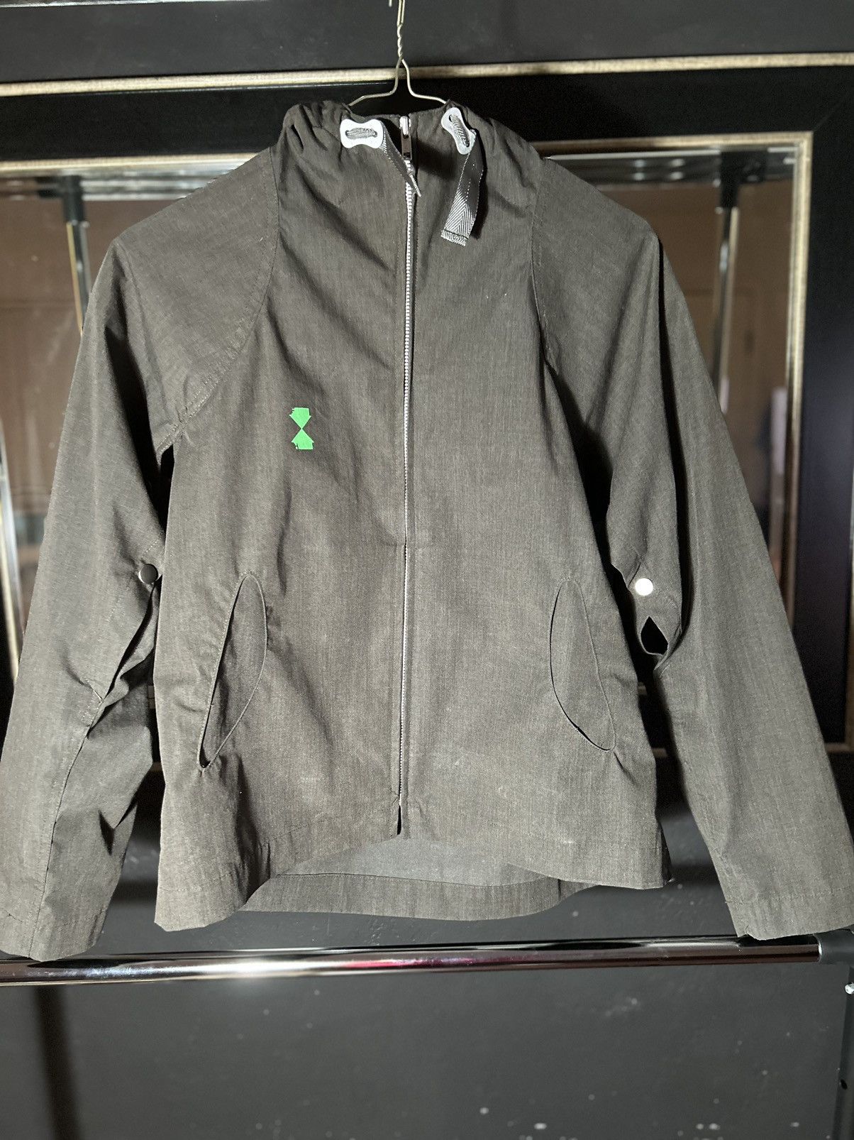 image of Final Home Button Snap Jacket in Grey, Men's (Size Small)