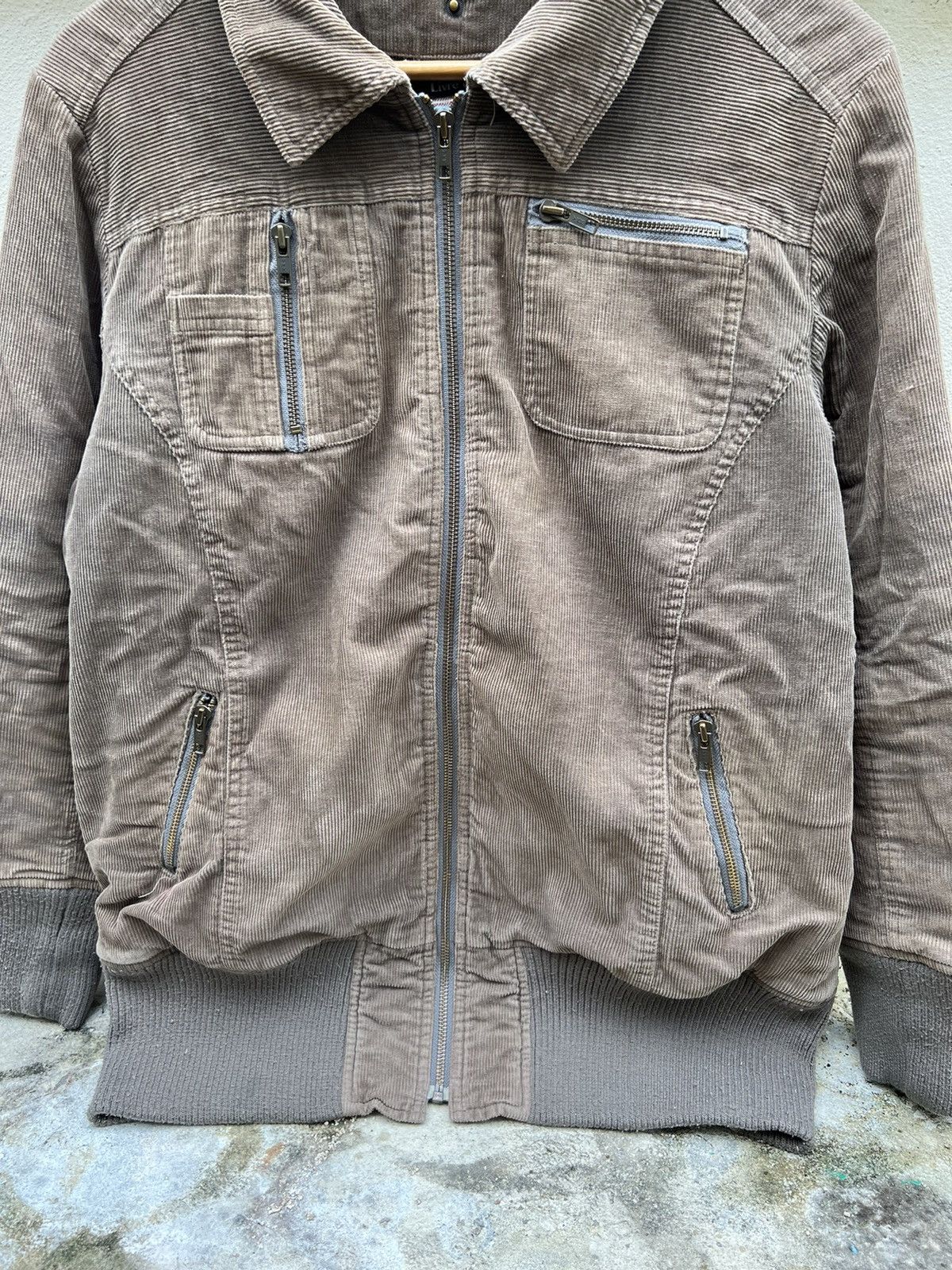 Designer × Vintage Vintage Livre Claire Corduroi Zipper Jacket Size US L / EU 52-54 / 3 - 7 Thumbnail