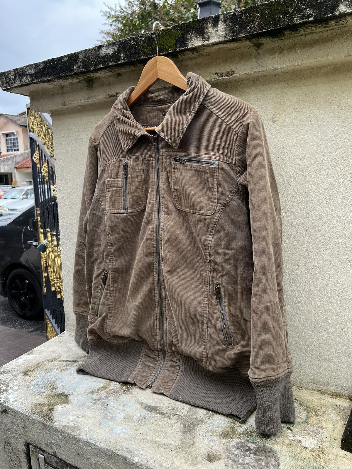 Designer × Vintage Vintage Livre Claire Corduroi Zipper Jacket Size US L / EU 52-54 / 3 - 3 Thumbnail