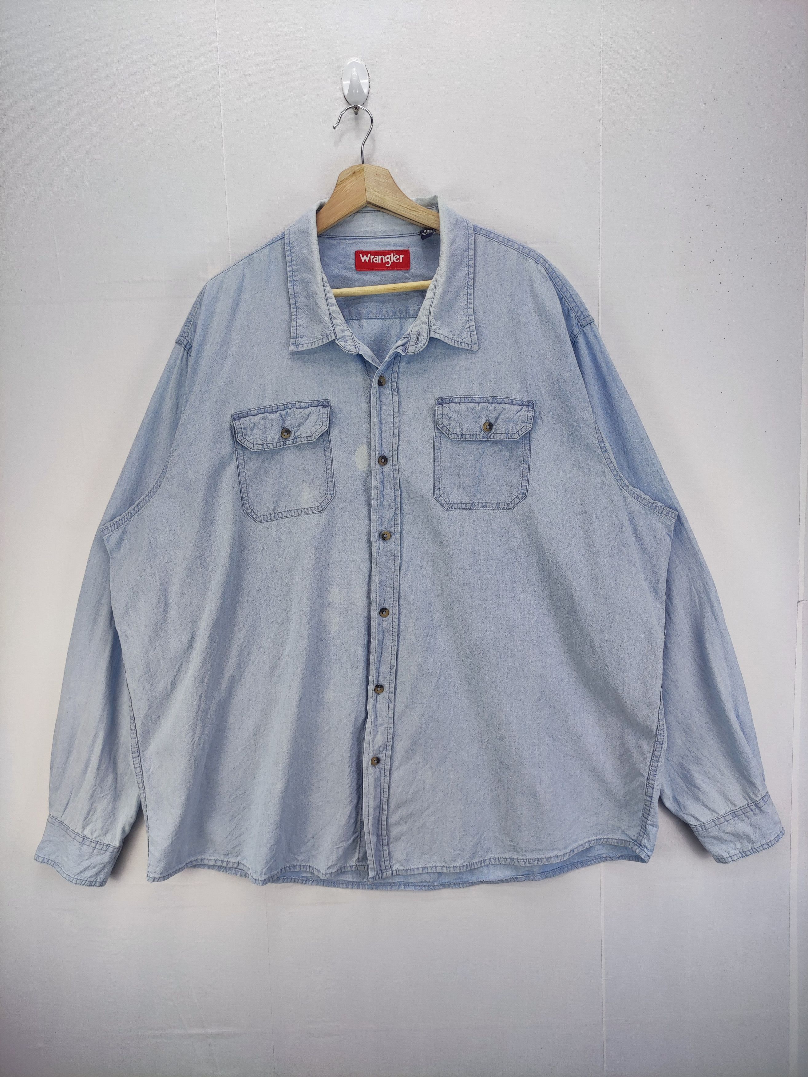 Wrangler Vintage Wrangler Shirt Button Up Big Size Size US XXL / EU 58 / 5 - 1 Thumbnail
