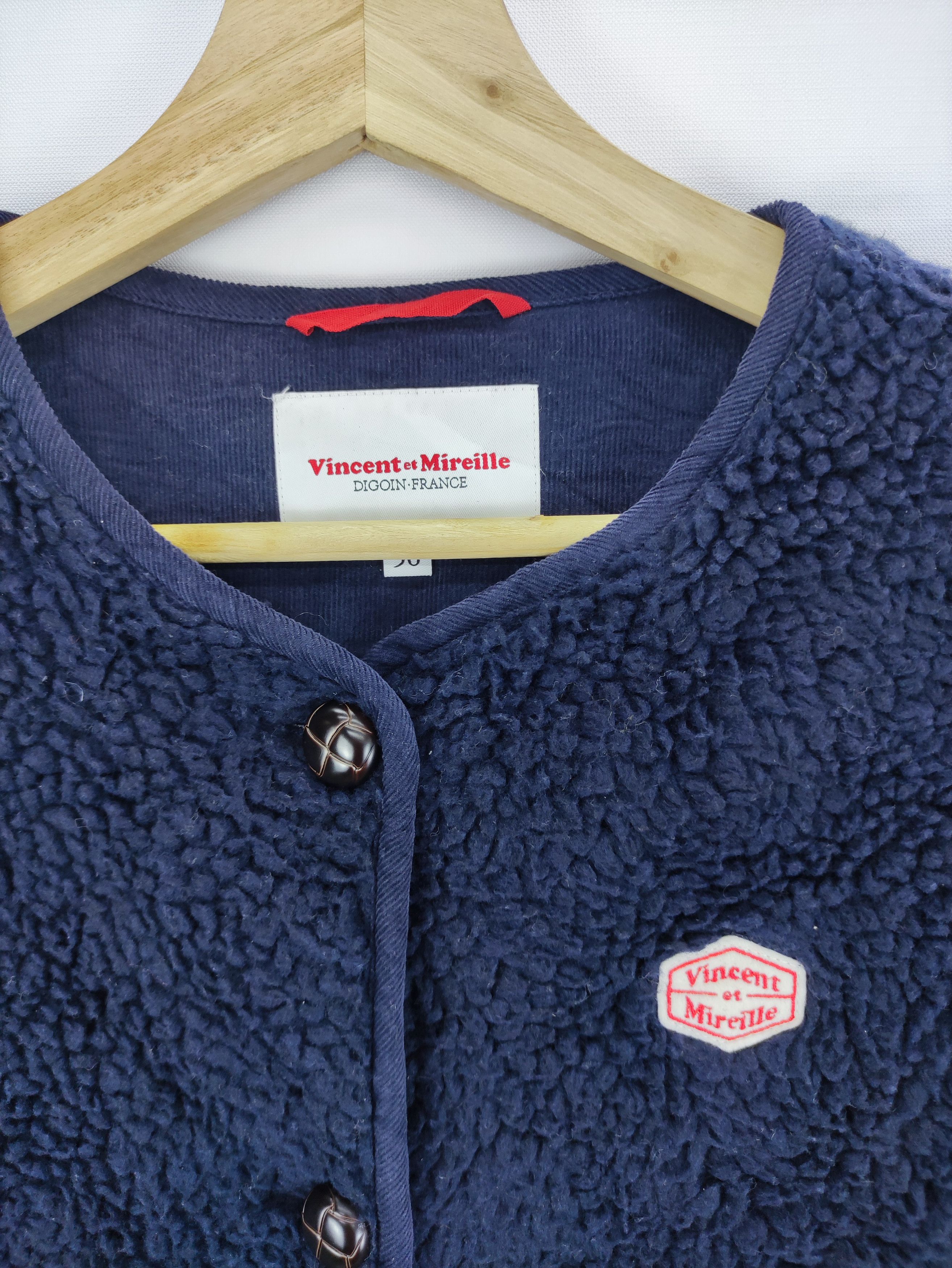 Japanese Brand Vintage Vincent Mireille Fleece Jacket Size S / US 4 / IT 40 - 2 Thumbnail