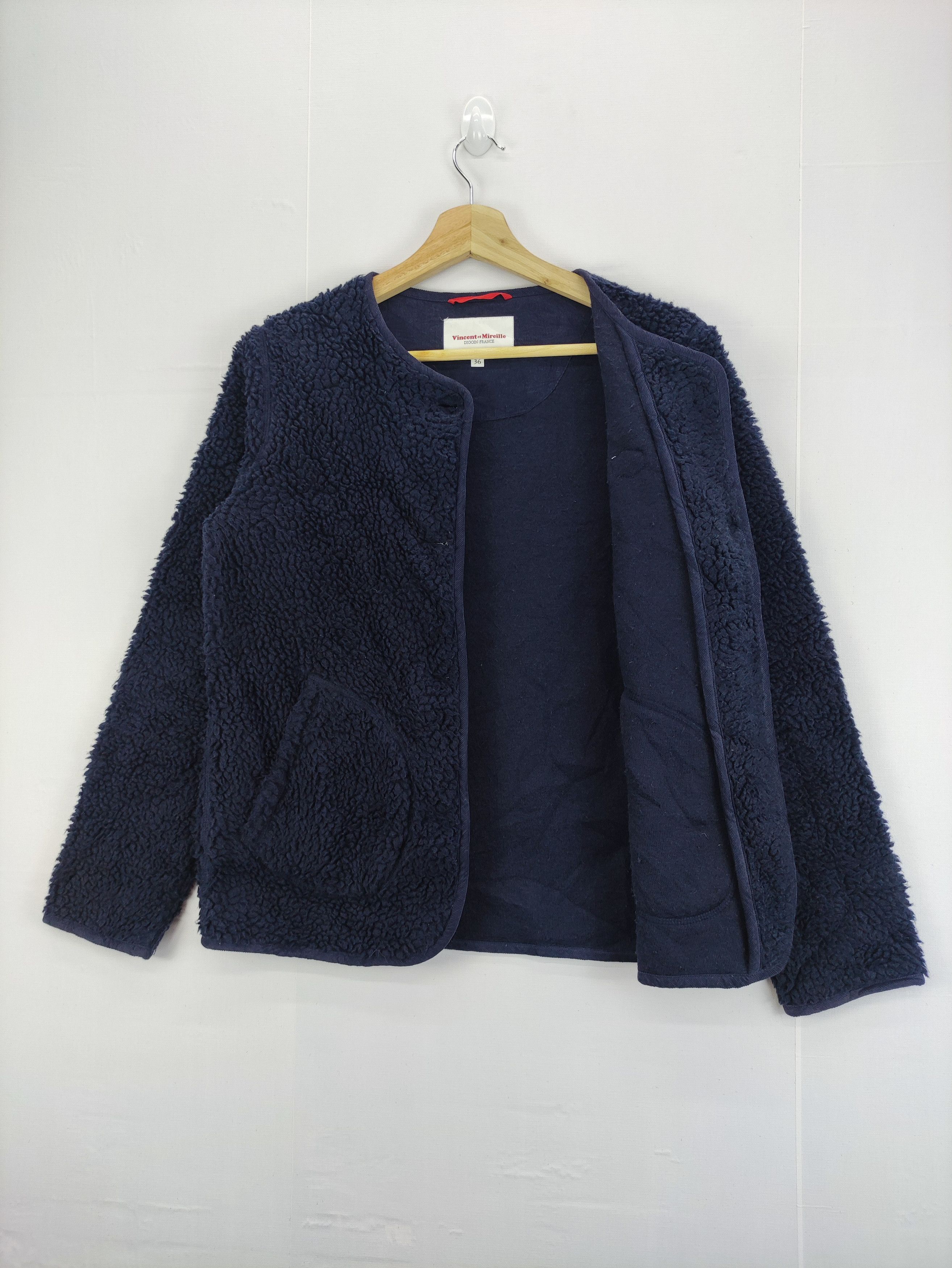 Japanese Brand Vintage Vincent Mireille Fleece Jacket Size S / US 4 / IT 40 - 3 Thumbnail