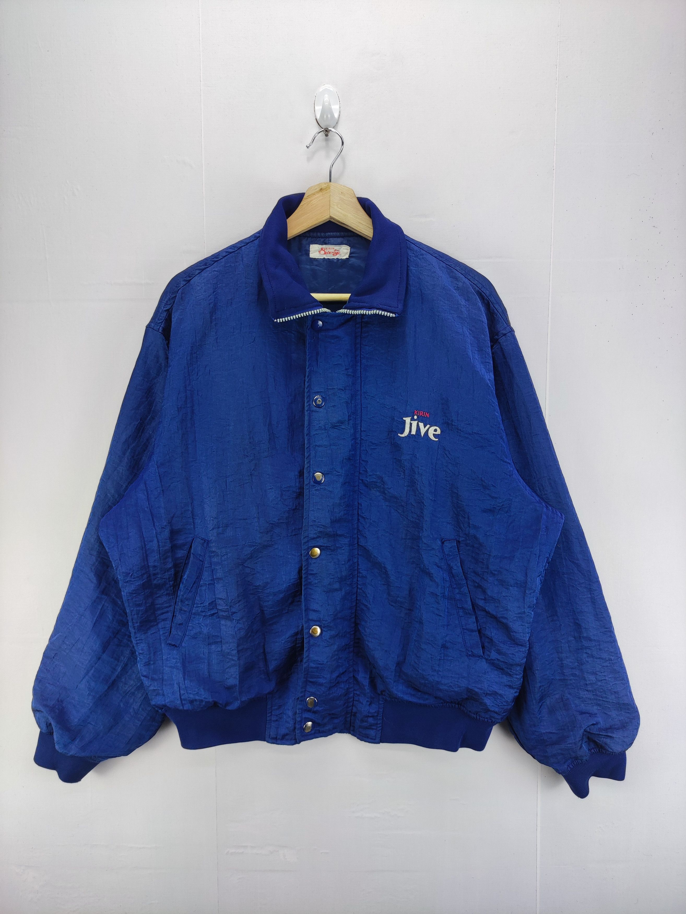 image of Vintage Kirin Bevenge Jacket Zipper in Blue, Men's (Size Large)