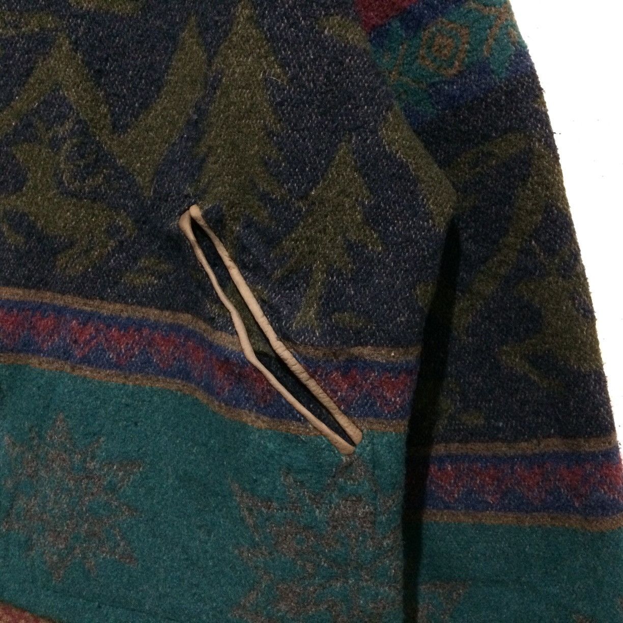 Aztech Mountain Vintage LL bean Portugal Wool Leather Hoodie Winter Jacket Size US XL / EU 56 / 4 - 5 Thumbnail
