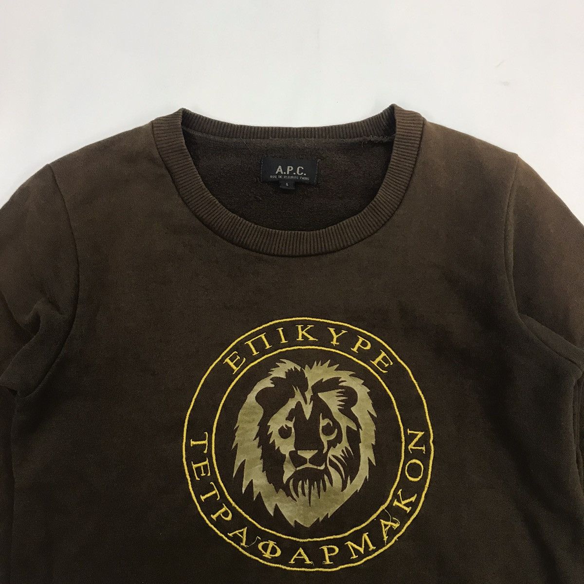 A.P.C. Vintage A.P.C Lion Sweatshirt Size S / US 4 / IT 40 - 2 Thumbnail