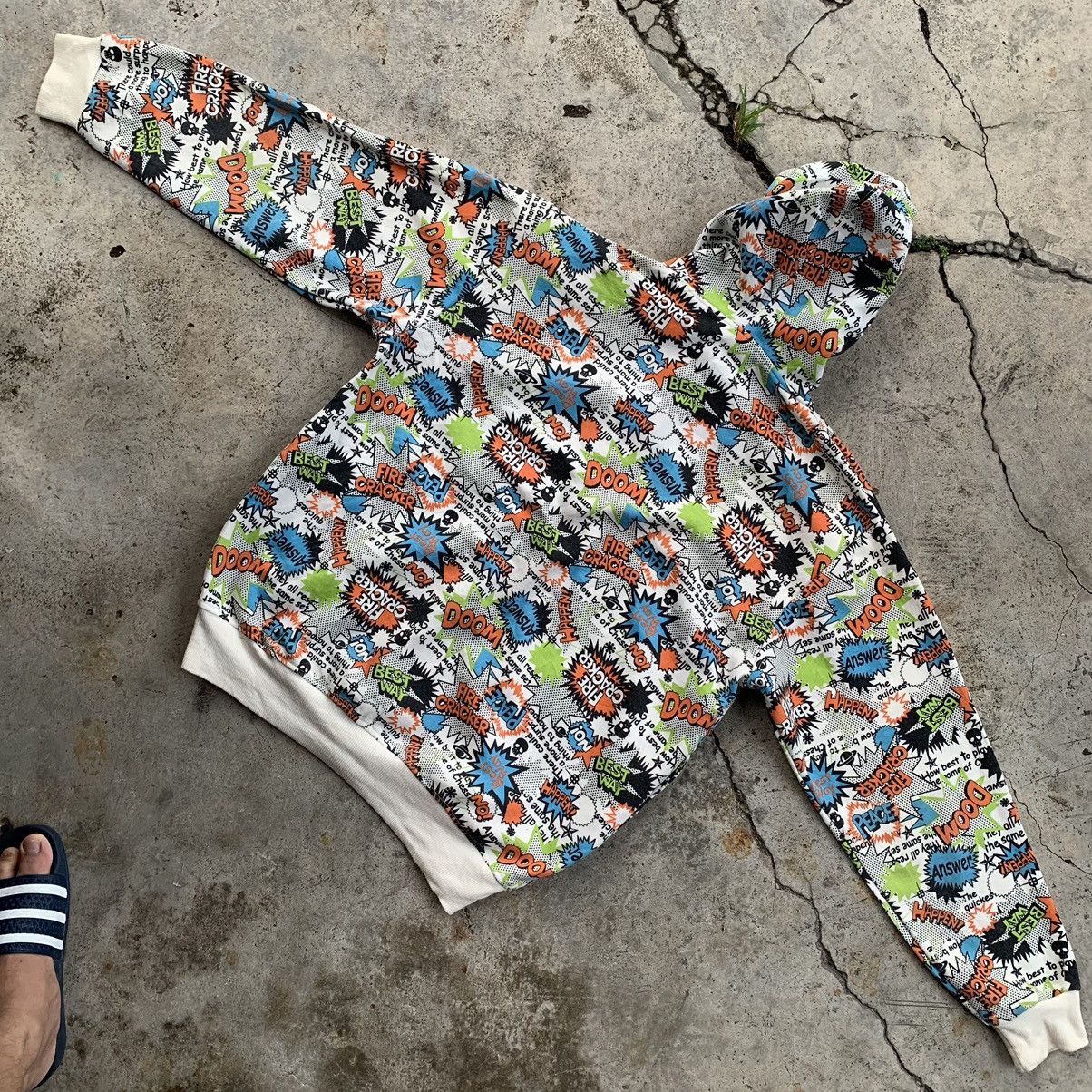 Japanese Brand Japanese brand Sorridere all printed hoodie jacket Size US XL / EU 56 / 4 - 4 Thumbnail