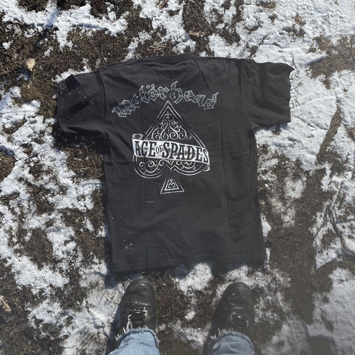 Vintage Vintage 90s Motorhead Graphic Band Tee Sun Faded Punk Boxy L Size US L / EU 52-54 / 3 - 5 Thumbnail