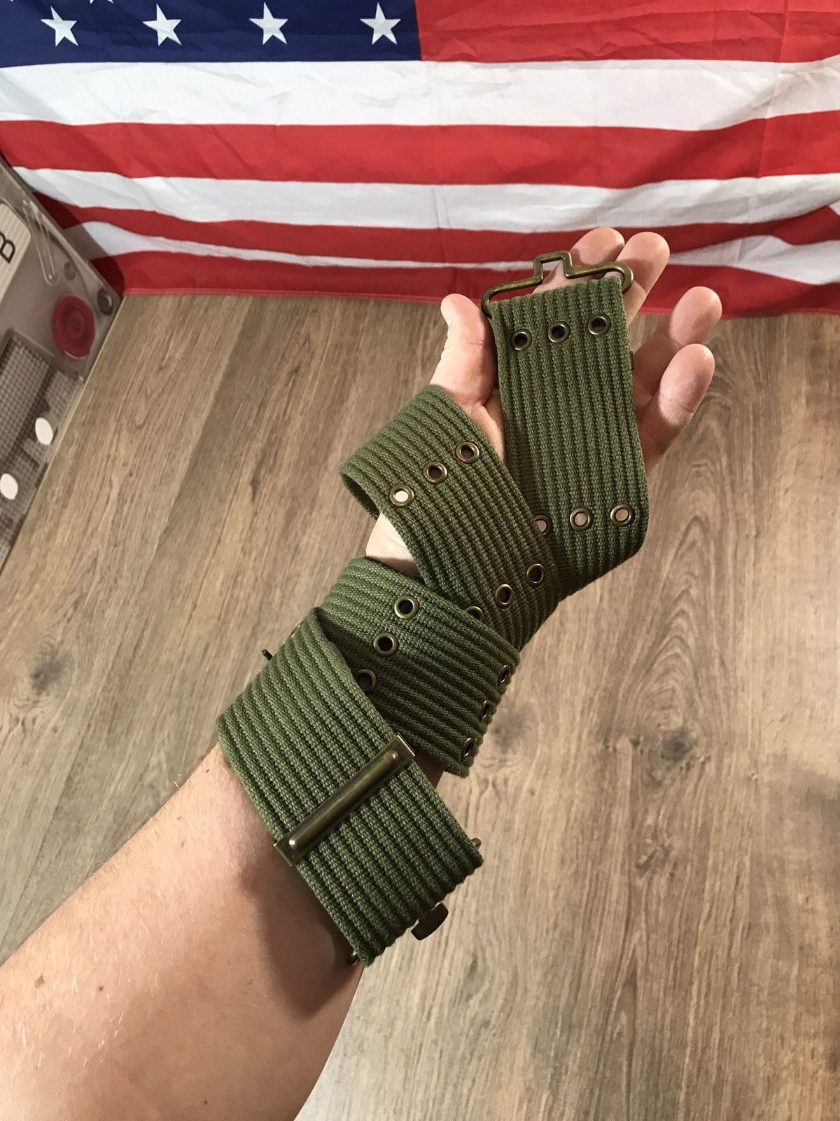 Vintage Vintage Tactical Military cotton belt wide rare Size ONE SIZE - 1 Thumbnail