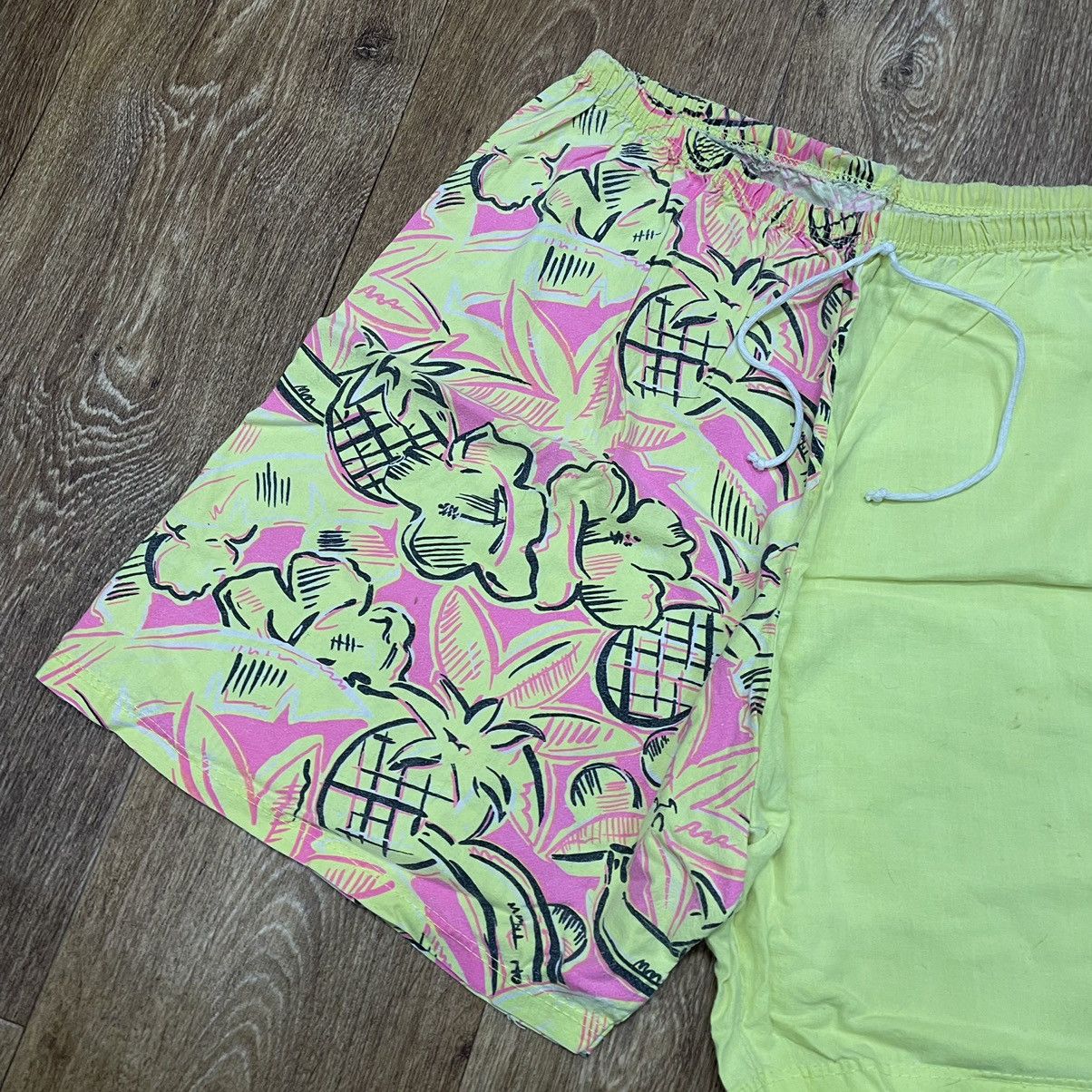 Vintage Vintage 90s Y2K Baggy Shorts All Over Print Rave Washed 34 Size US 34 / EU 50 - 4 Thumbnail