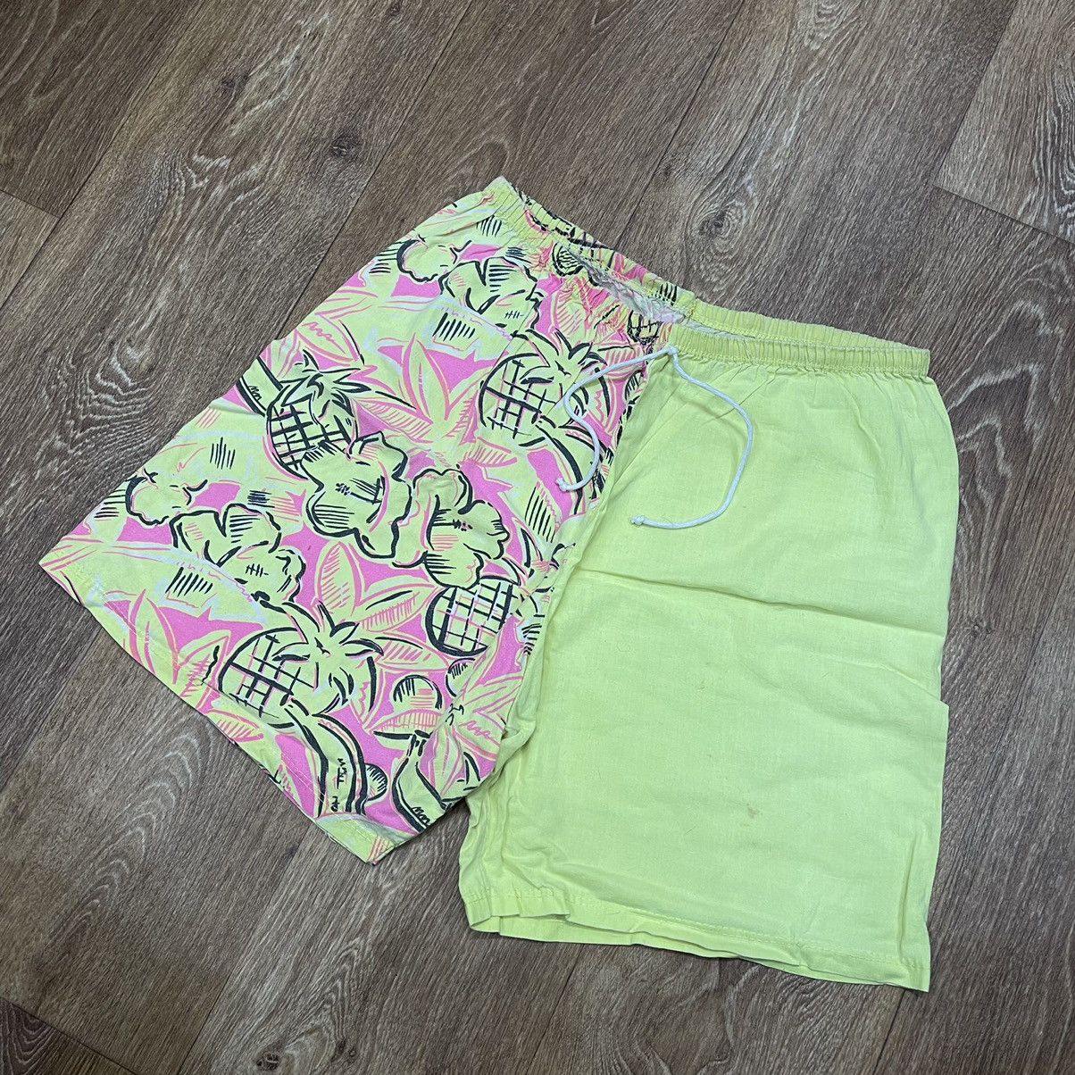 Vintage Vintage 90s Y2K Baggy Shorts All Over Print Rave Washed 34 Size US 34 / EU 50 - 3 Thumbnail