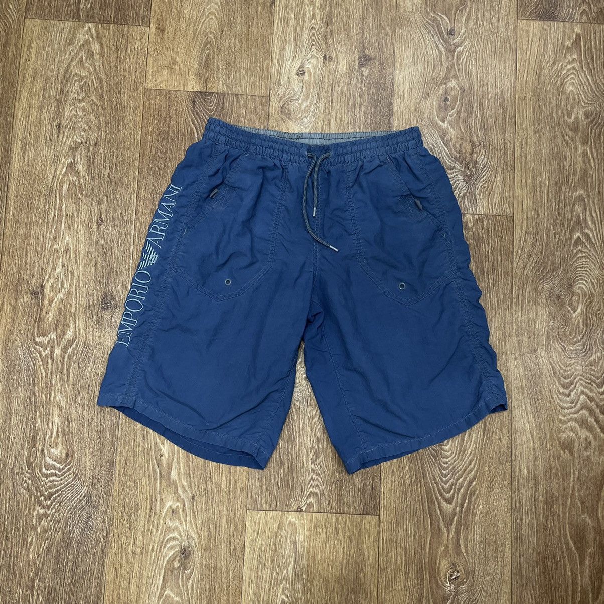 Vintage Y2K Emporio Armani Baggy Nylon Shorts Skate Streetwear 30 Size US 30 / EU 46 - 1 Thumbnail