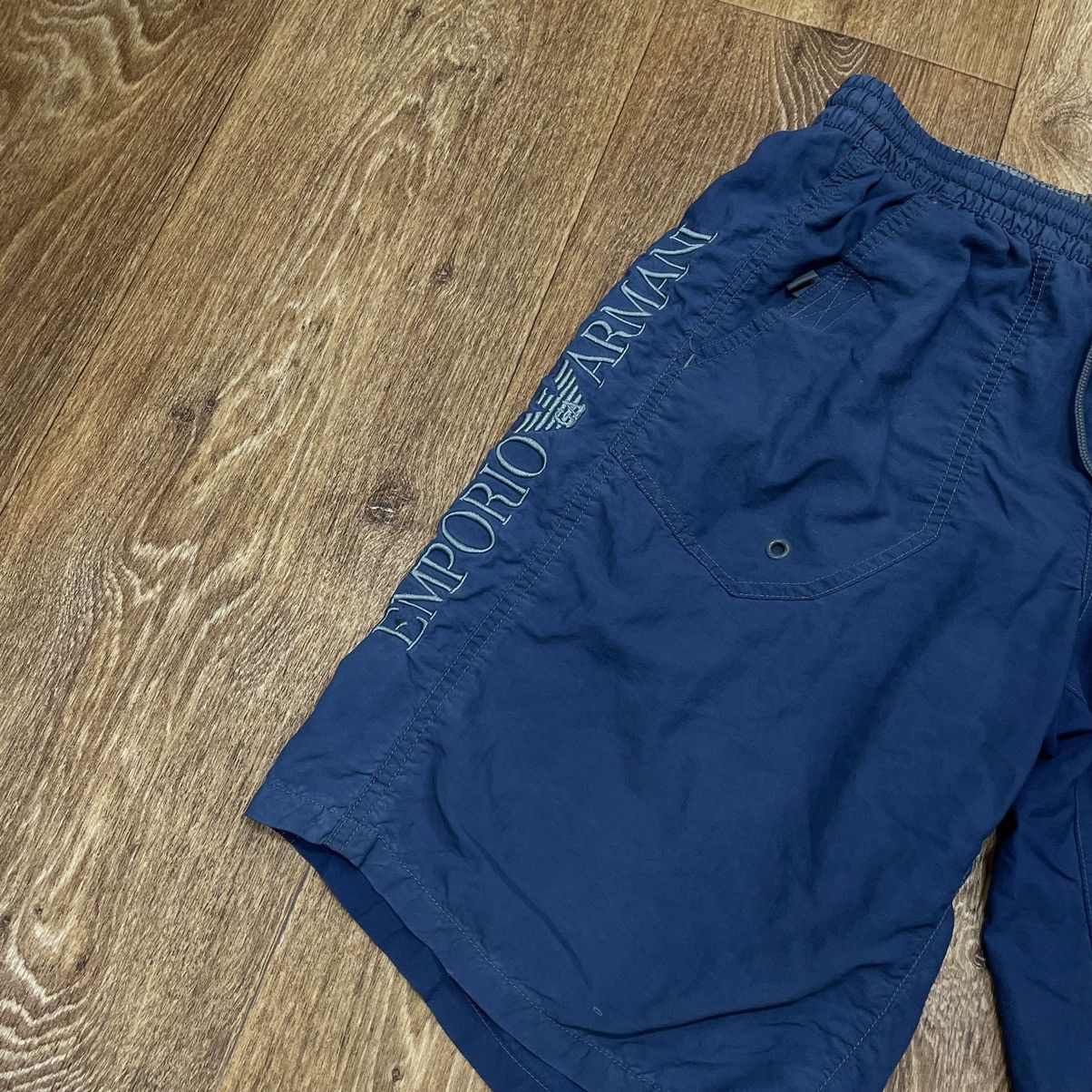 Vintage Y2K Emporio Armani Baggy Nylon Shorts Skate Streetwear 30 Size US 30 / EU 46 - 4 Thumbnail