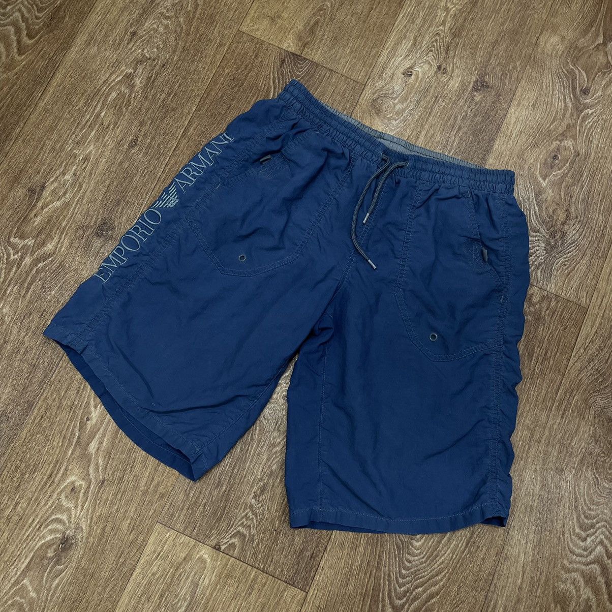 Vintage Y2K Emporio Armani Baggy Nylon Shorts Skate Streetwear 30 Size US 30 / EU 46 - 3 Thumbnail