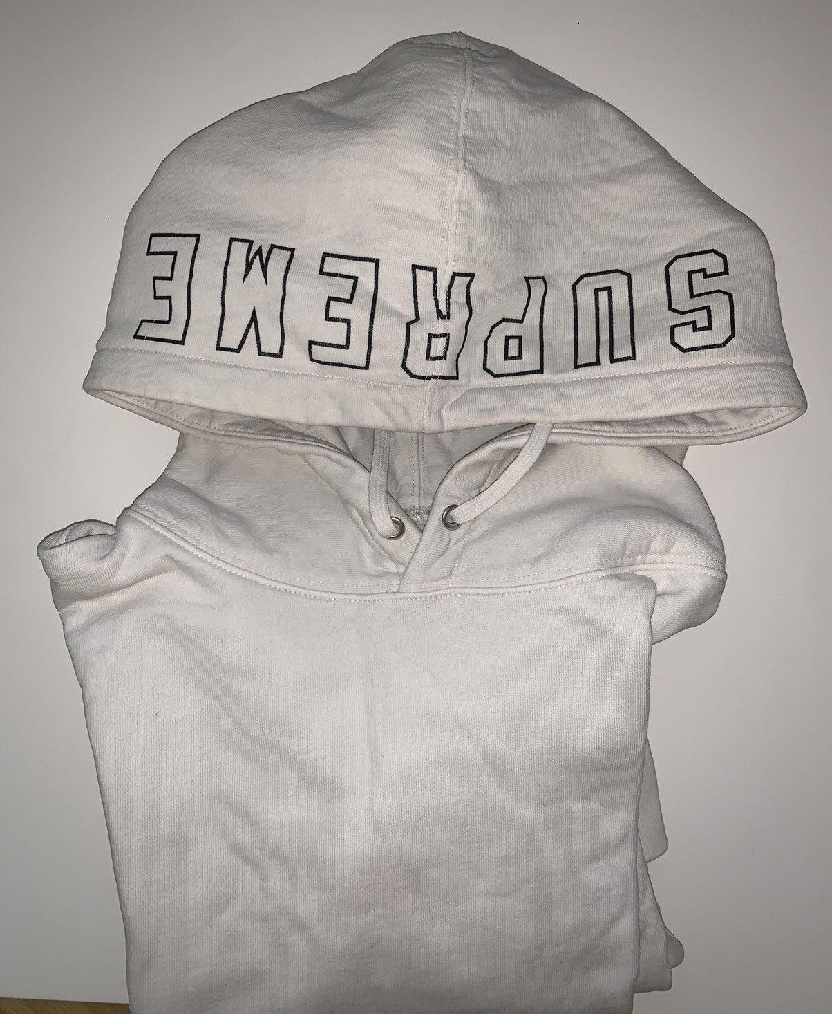 Image of Supreme Ss16 Overdyed Hoodie Off White, Men's (Size XL)