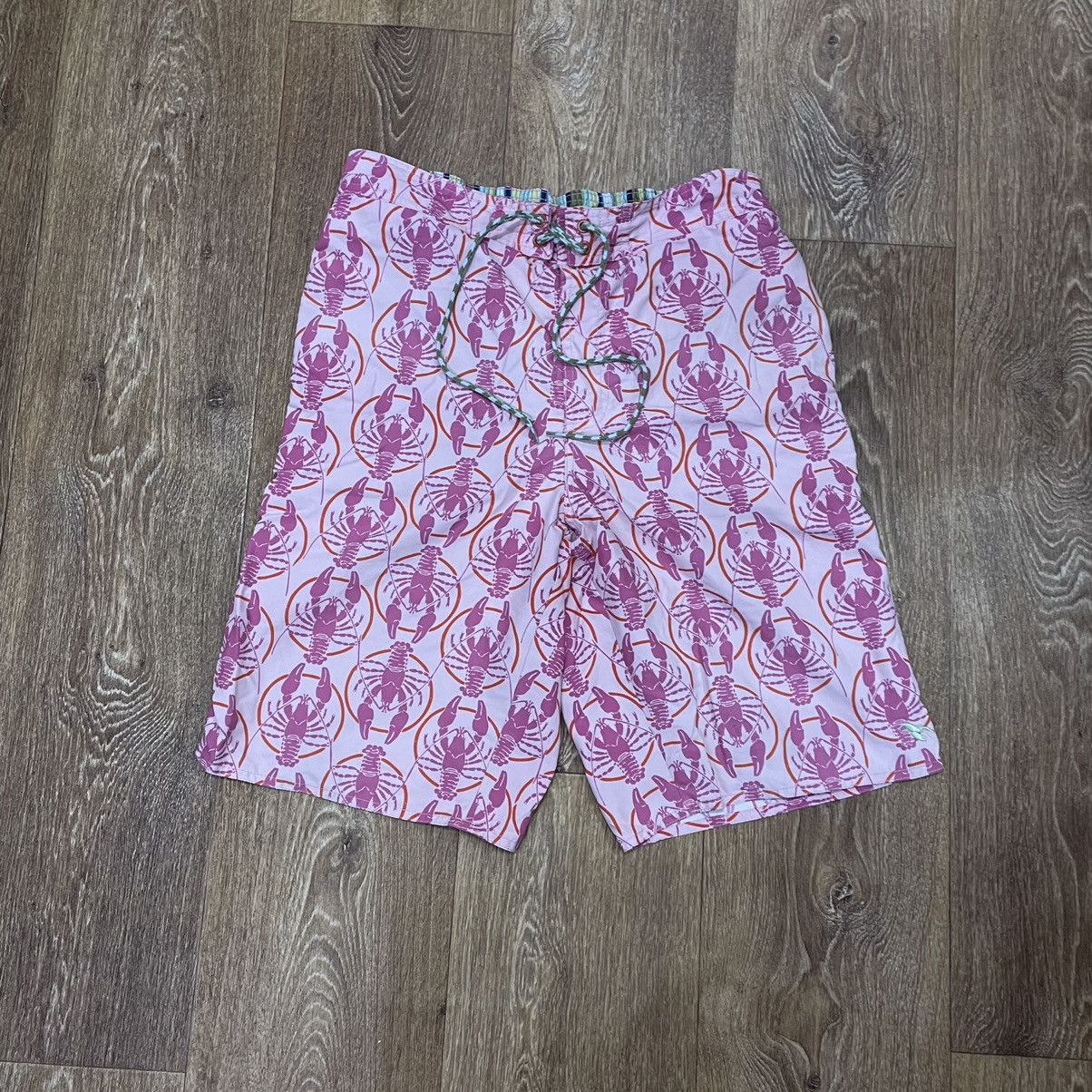 Vintage Vintage 90s Y2K Baggy Shorts All Over Print Swim Grunge 32 Size US 32 / EU 48 - 1 Thumbnail