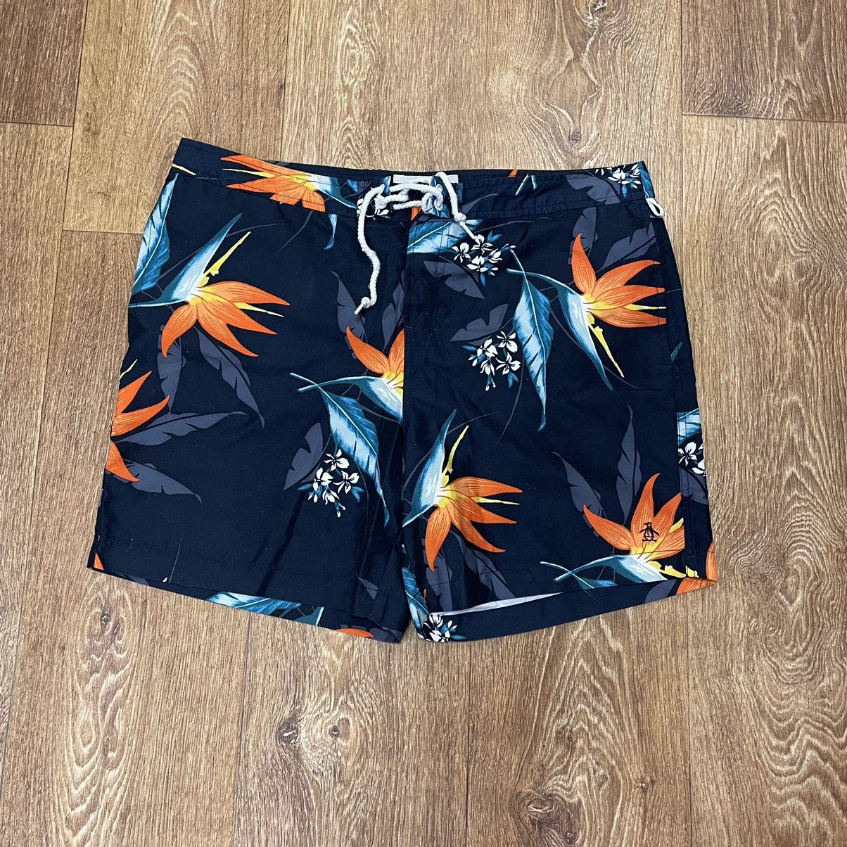 Vintage Vintage 90s All Over Print Shorts Streetwear Rave Boxy 35 Size US 35 - 1 Thumbnail